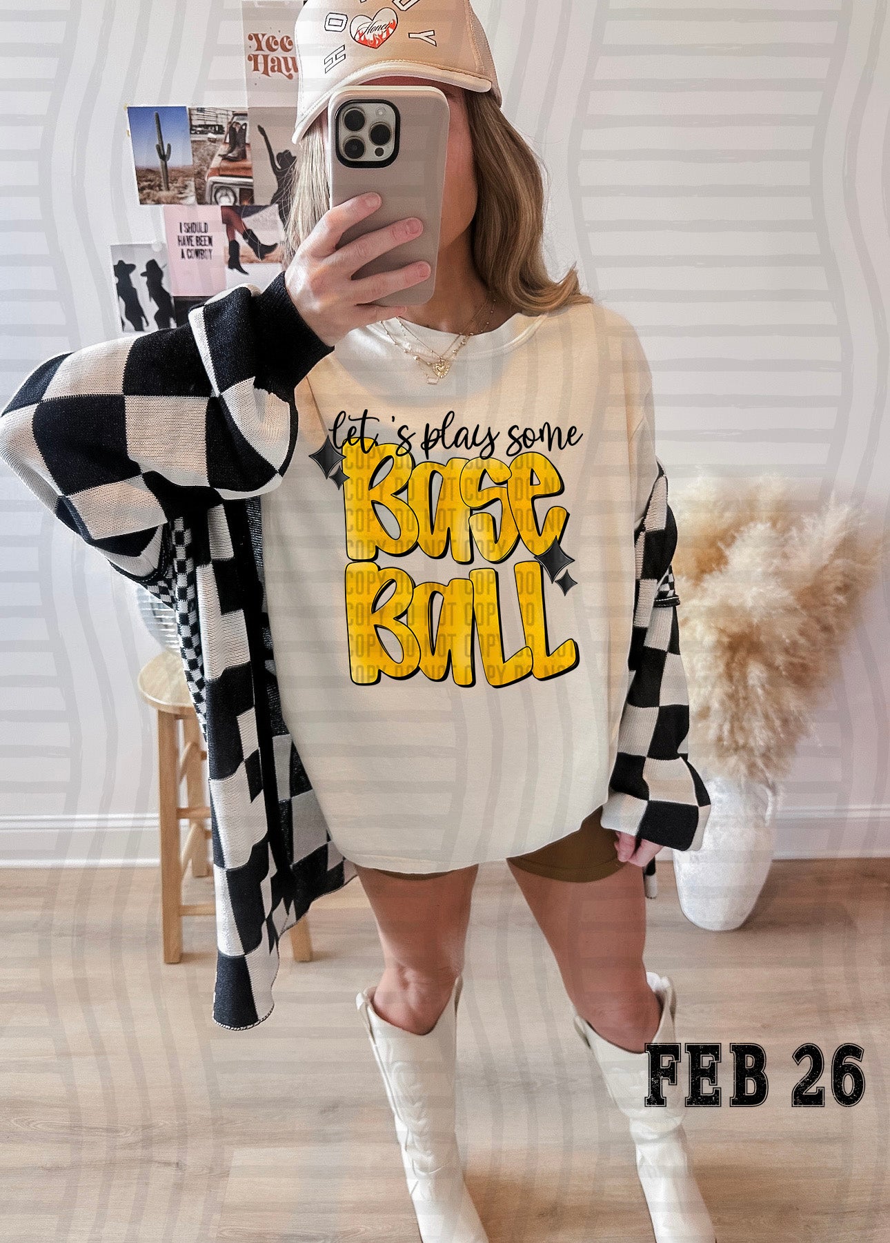 LET'S PLAY SOME BASEBALL TEE-VARIETY OF COLORS