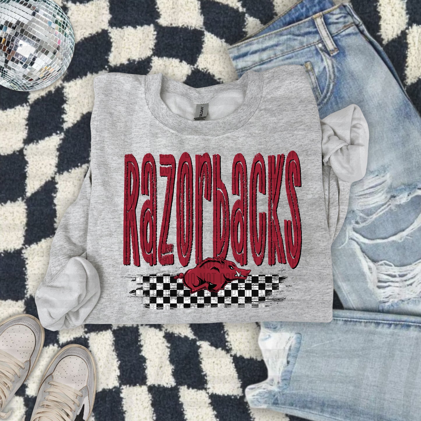 CHECKERED COLLEGE TEES