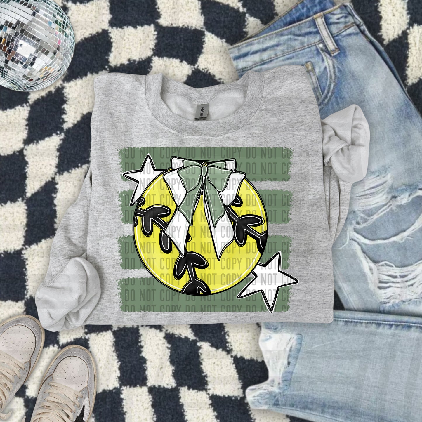 SOFTBALL BOW BOW TEES -25 COLORS