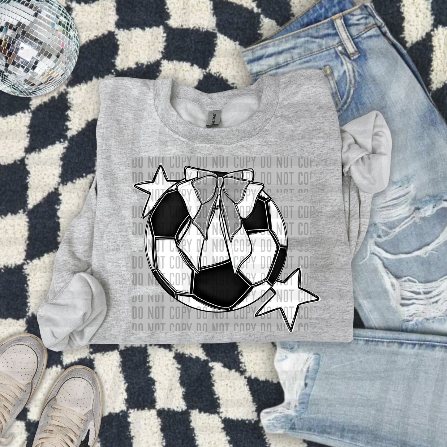SOCCER BOW BOW TEES -25 COLORS