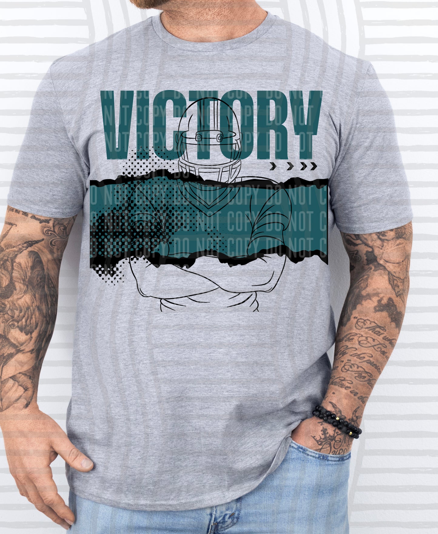 VICTORY FOOTBALL PLAYER TEES -25 COLORS