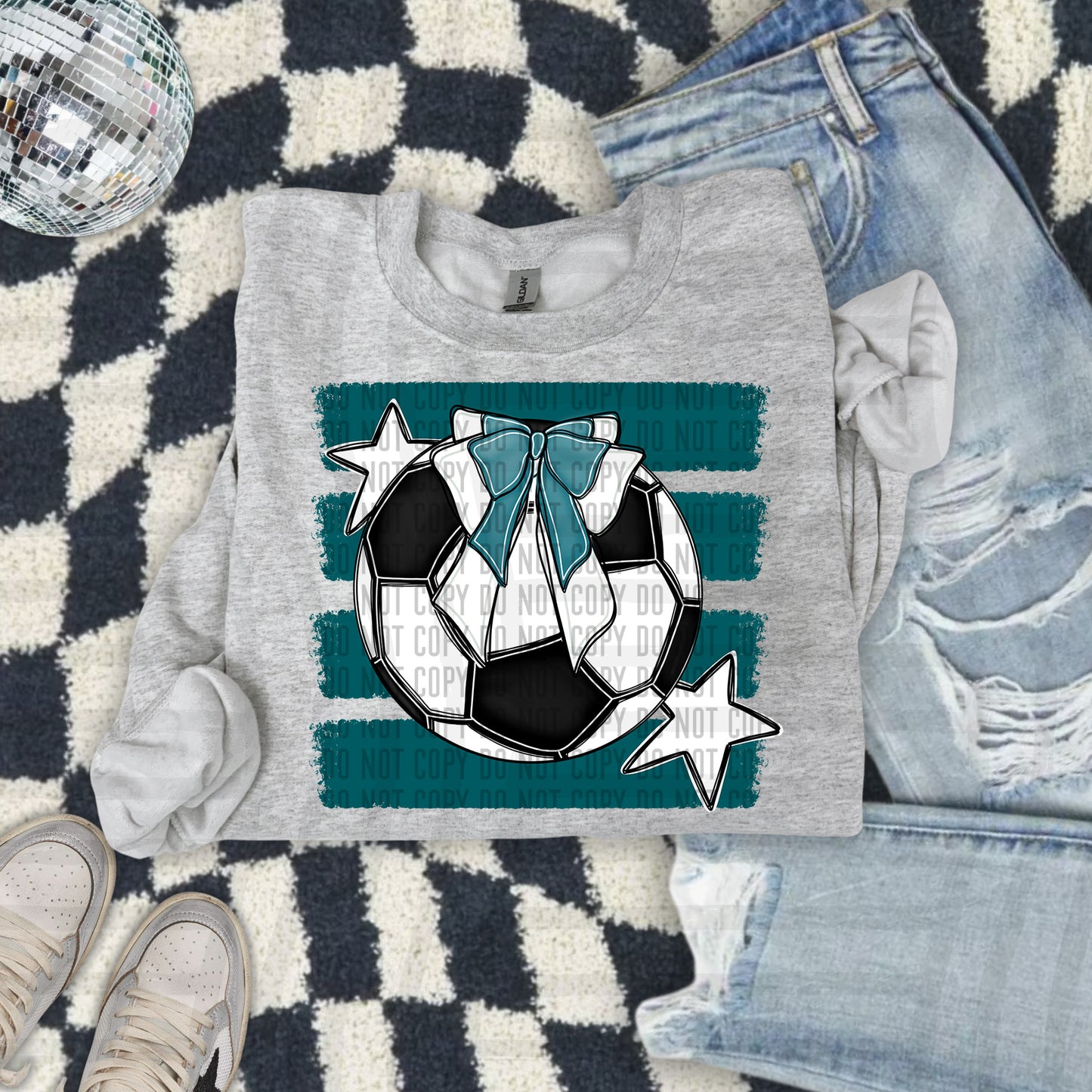 SOCCER BOW BOW TEES -25 COLORS
