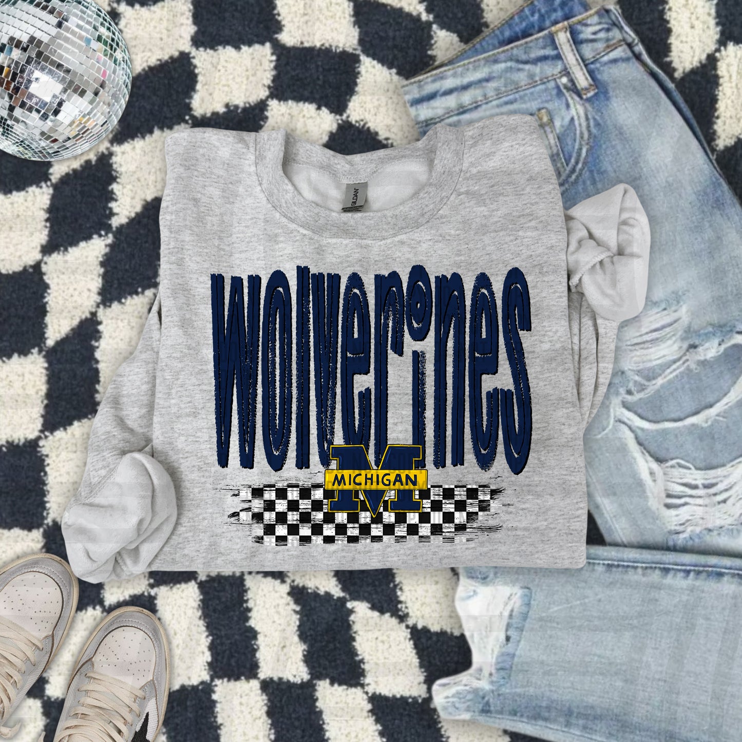 CHECKERED COLLEGE TEES