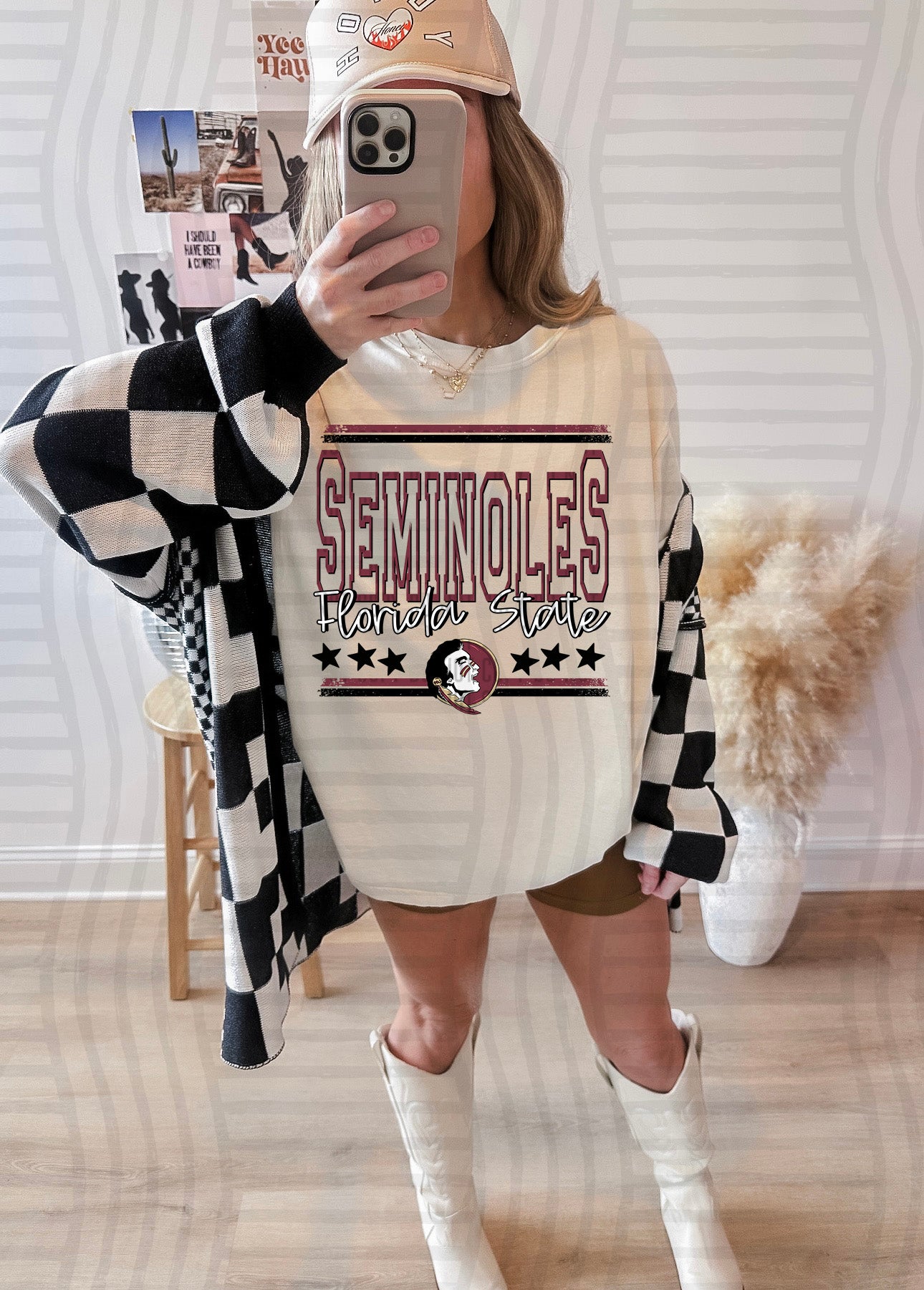 OPEN VARISTY COLLEGE TEE