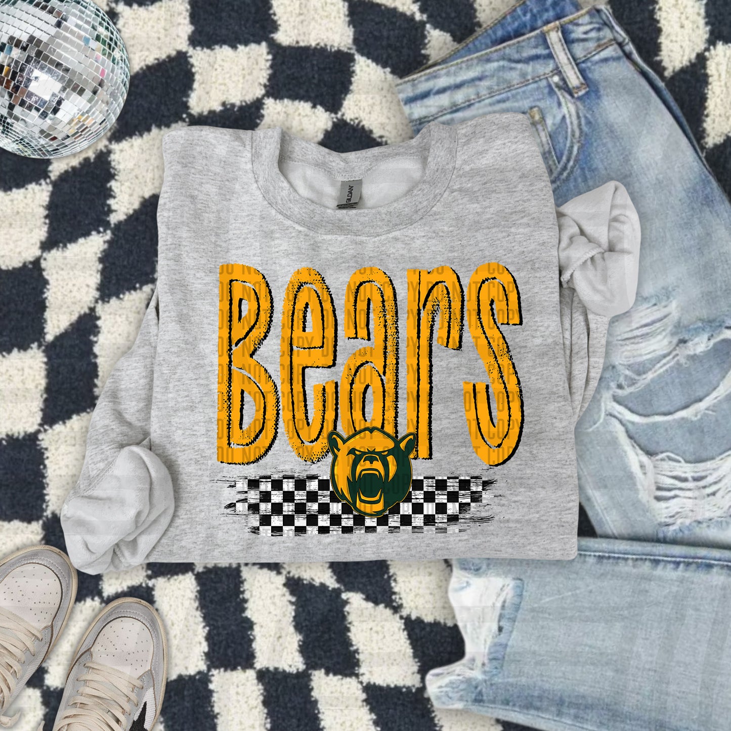 CHECKERED COLLEGE TEES