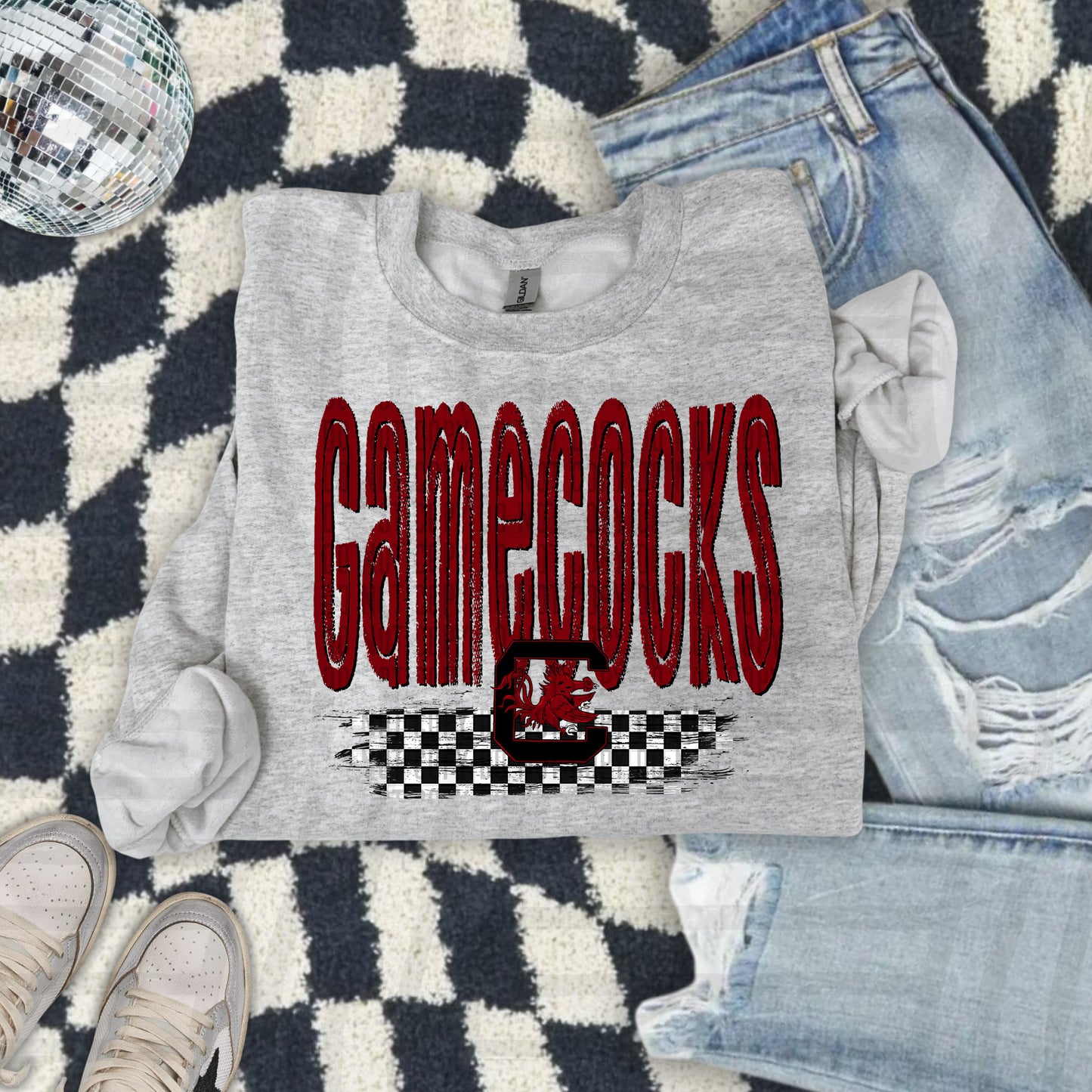 CHECKERED COLLEGE TEES