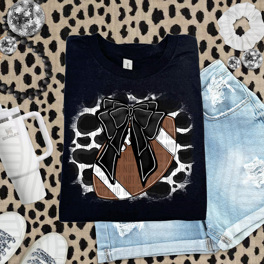 FOOTBALL LEOPARD BACKGROUND TEE