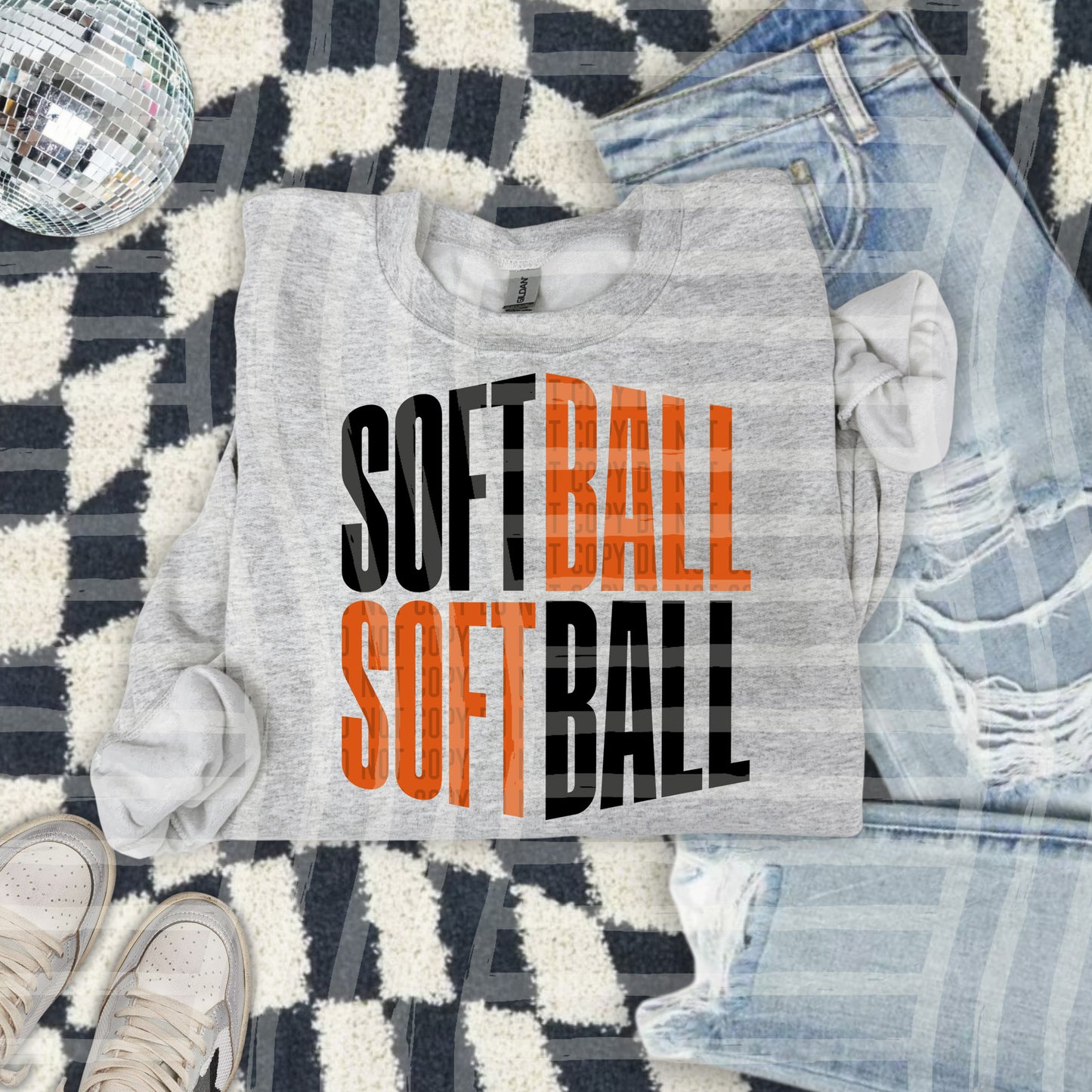 SOFTBALL WORD ART