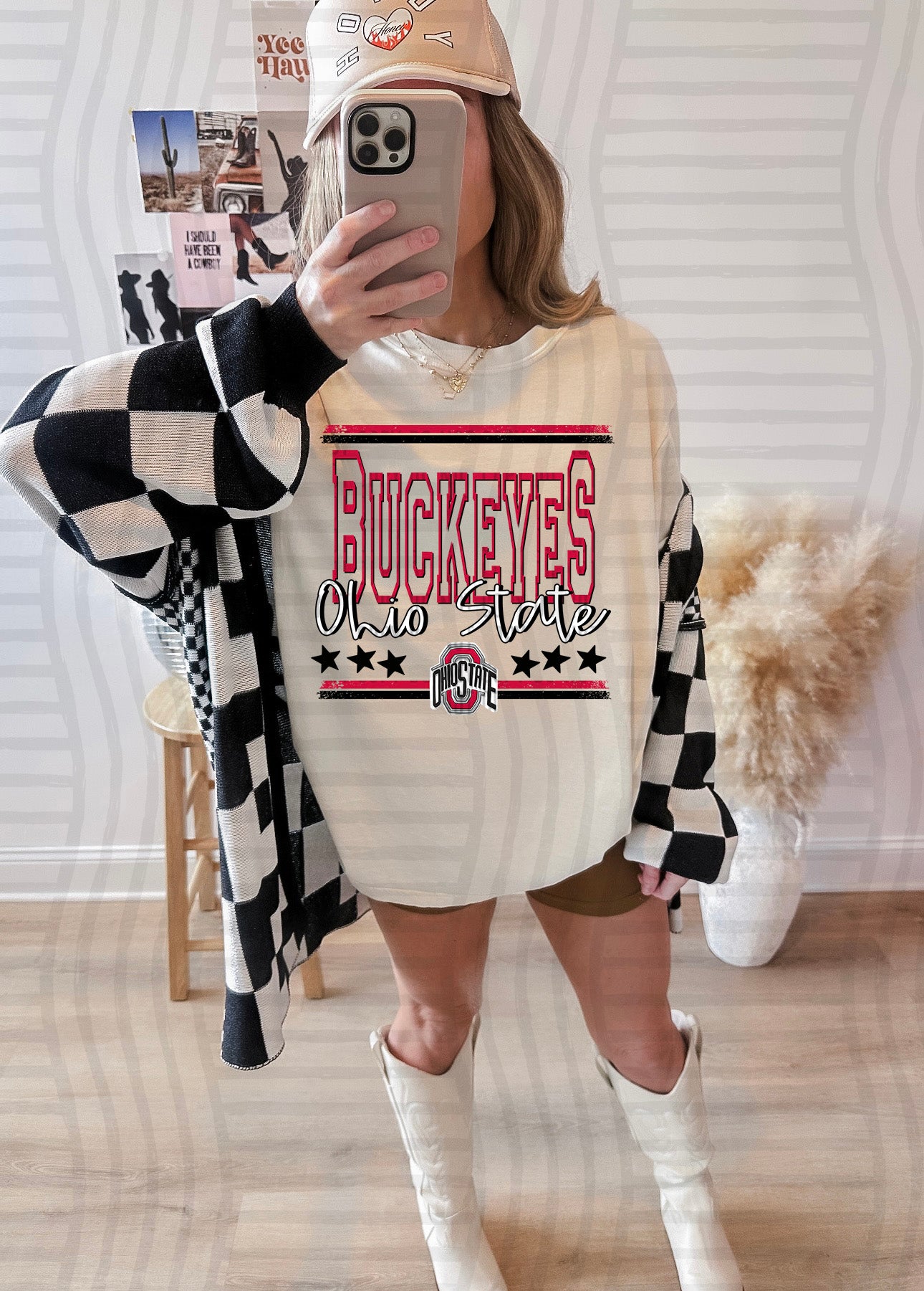 OPEN VARISTY COLLEGE TEE