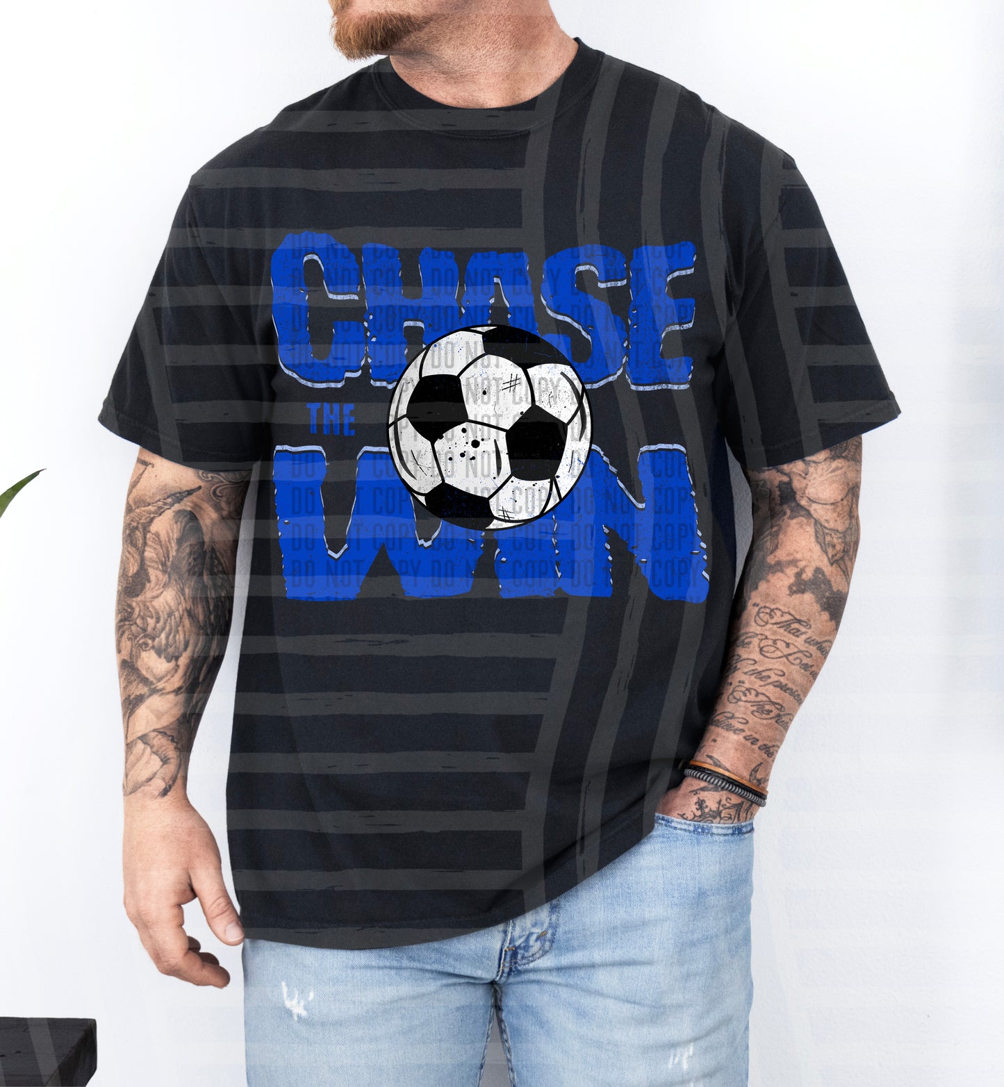 SOCCER -CHASE THE WIN TEE -VARIETY COLORS
