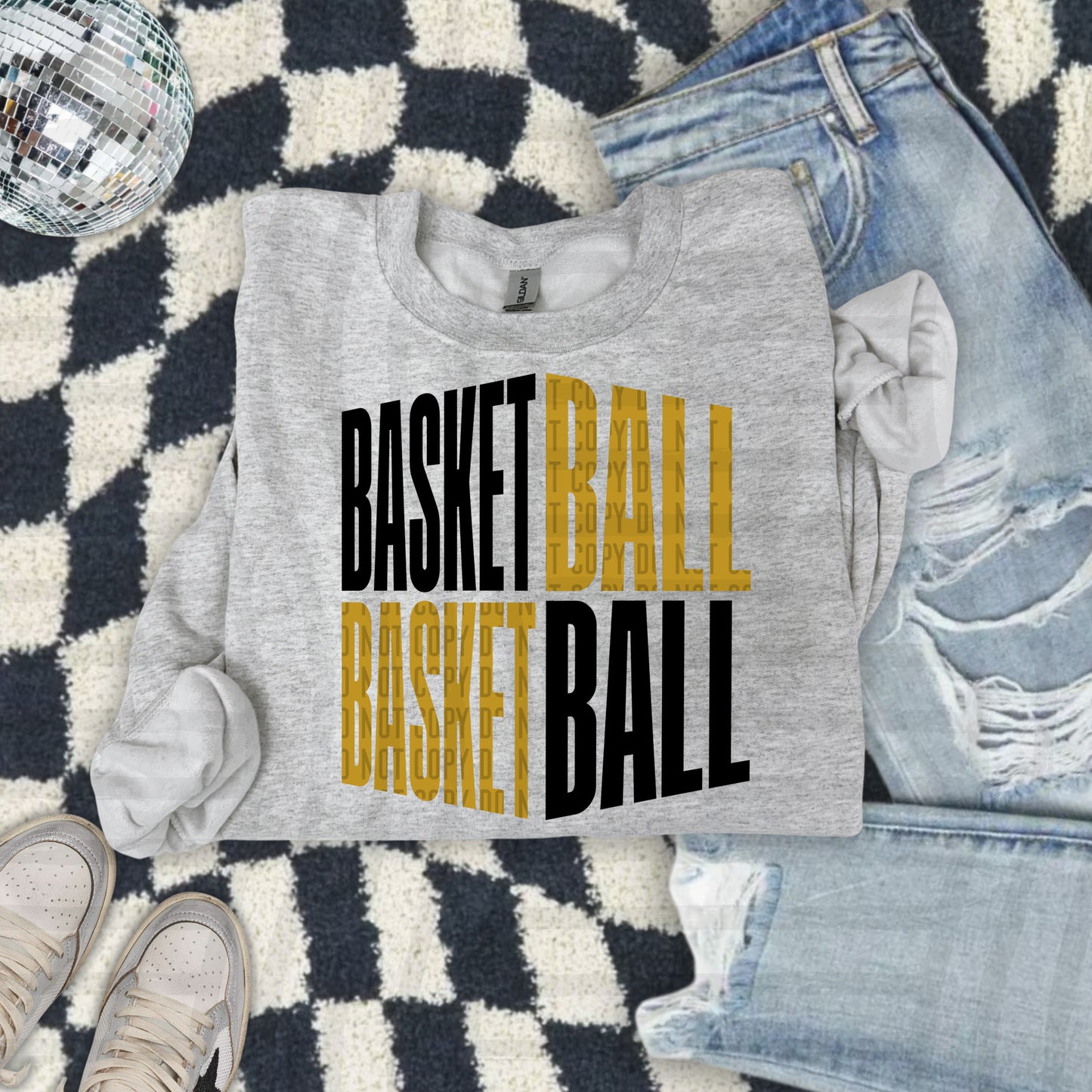 BASKETBALL WORD ART TEE