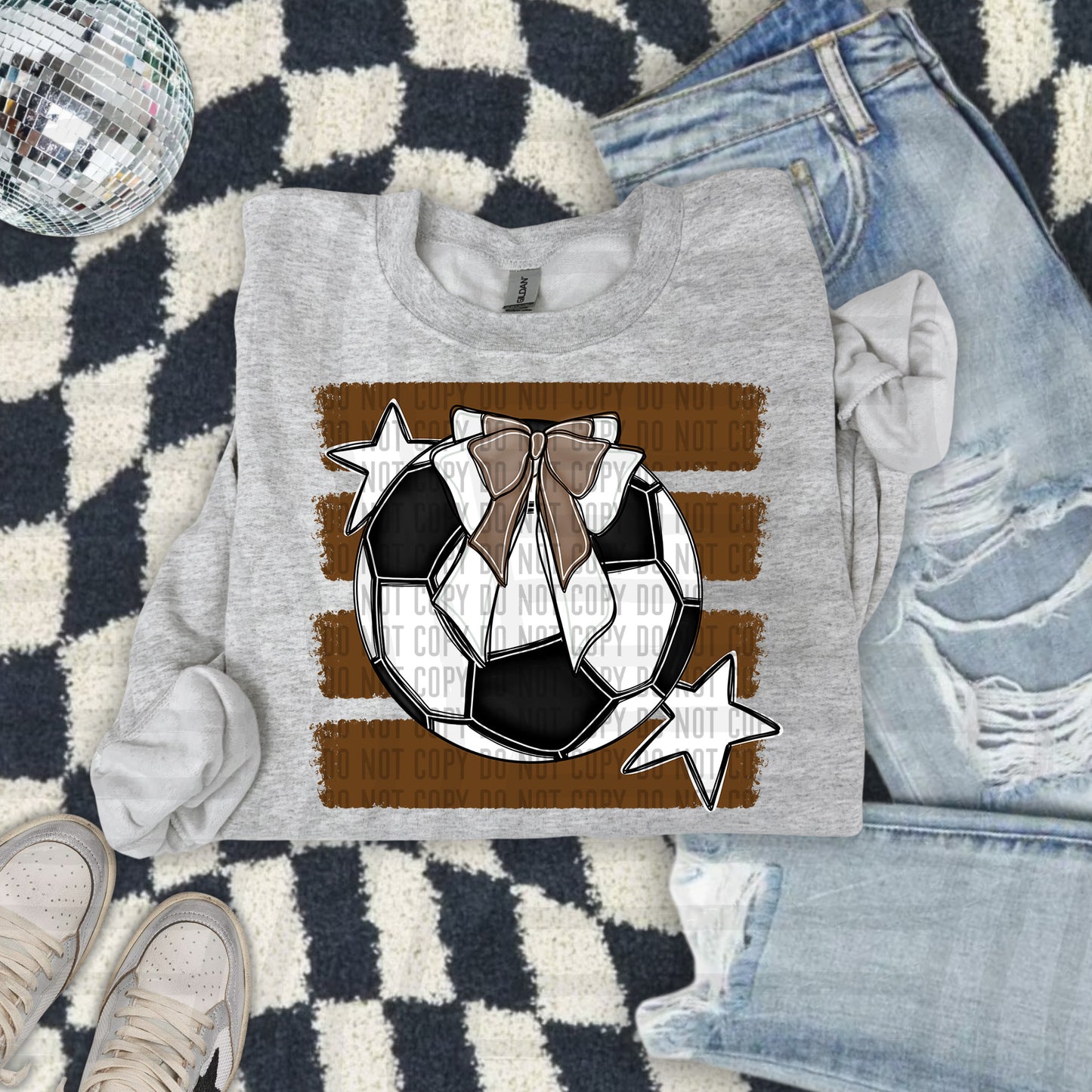 SOCCER BOW BOW TEES -25 COLORS