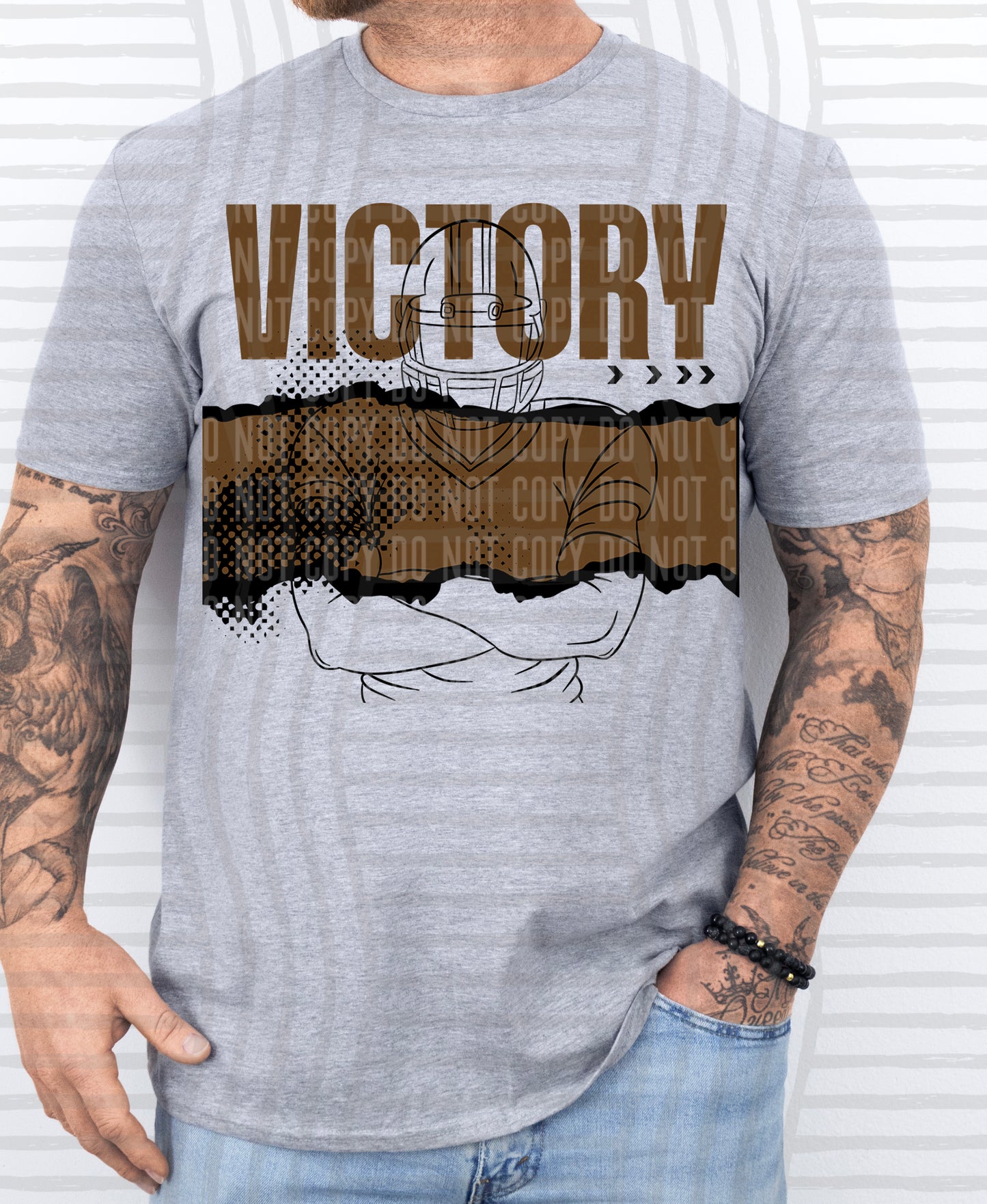 VICTORY FOOTBALL PLAYER TEES -25 COLORS