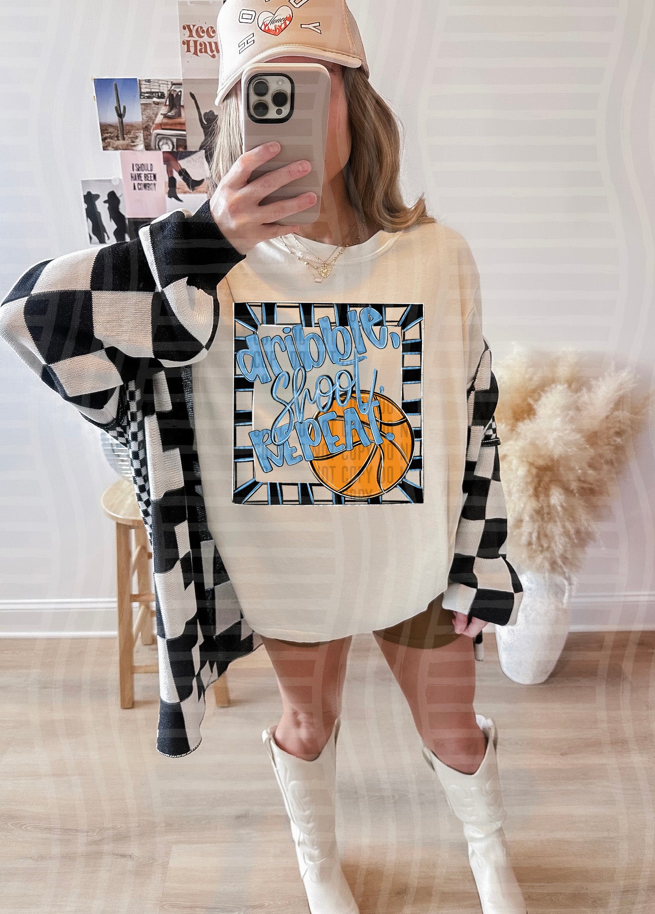 DRIBBLE SHOOT REPEAT TEE