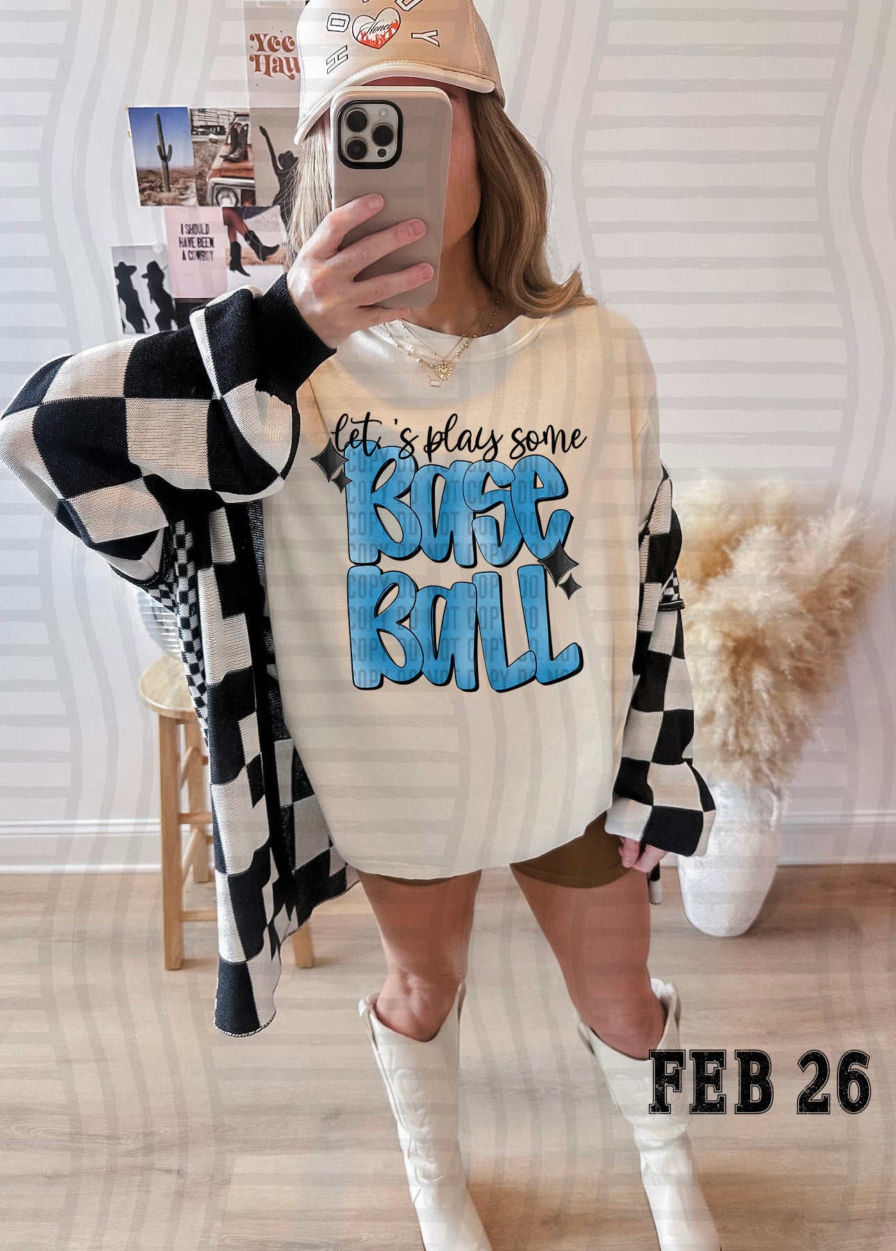 LET'S PLAY SOME BASEBALL TEE-VARIETY OF COLORS