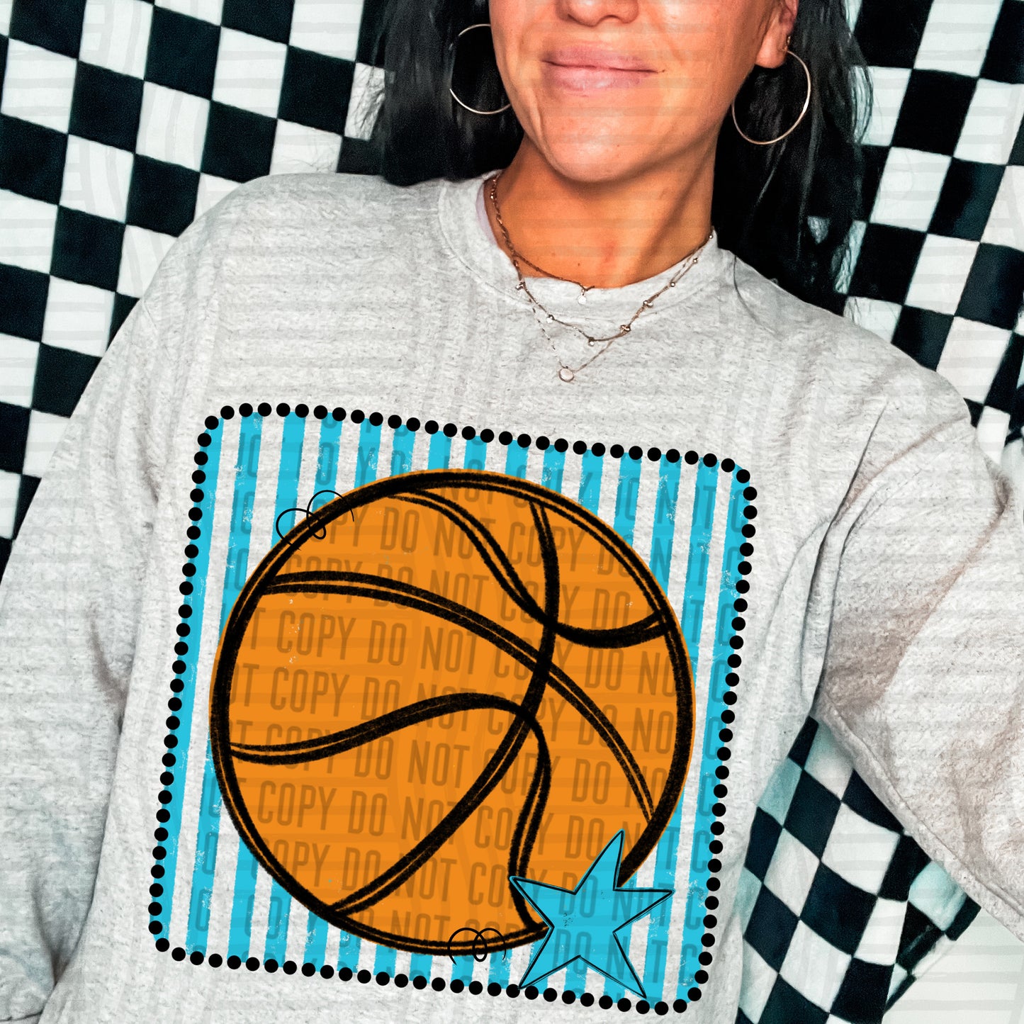 DISTRESSED BASKETBALL TEE - MULTIPLE COLORS