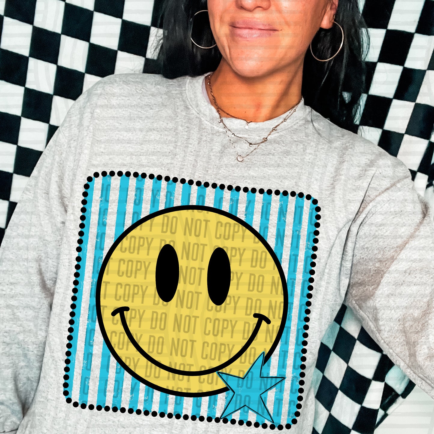 DISTRESSED SMILEY TEE - MULTIPLE COLORS