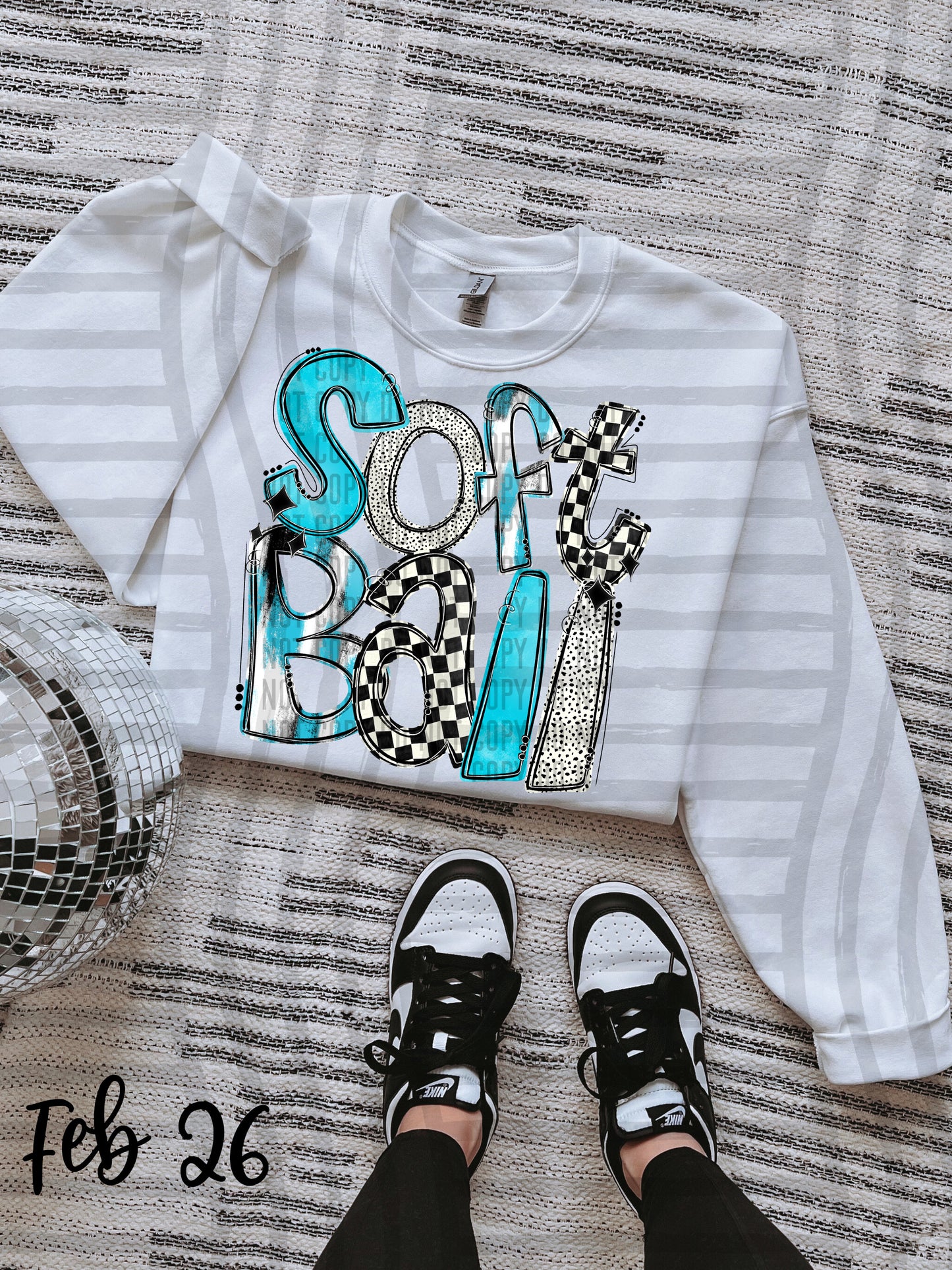 VARIETY COLOR SOFTBALL TEES