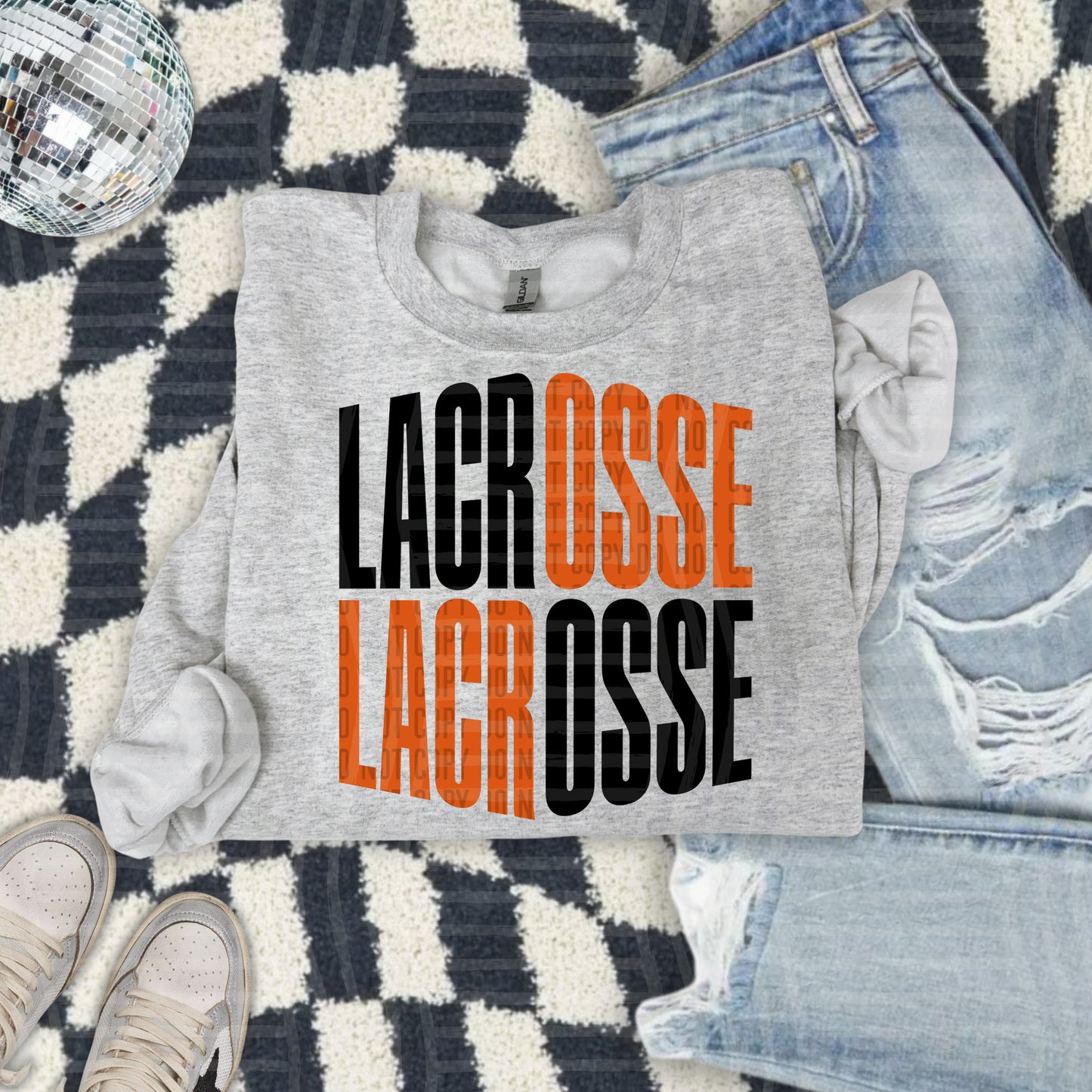 WORD ART LACROSSE TEE