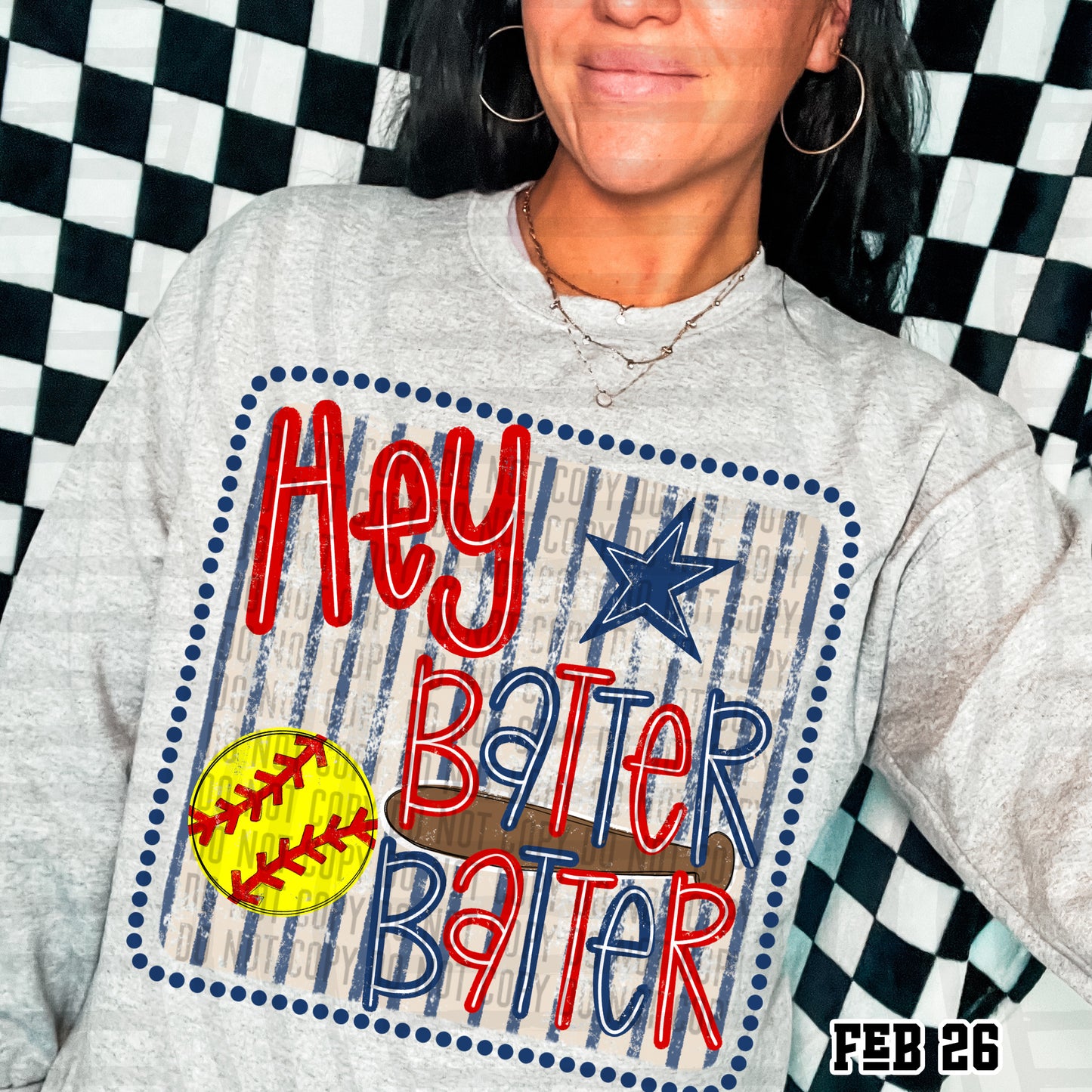 SOFTBALL HEY BATTER BATTER TEE