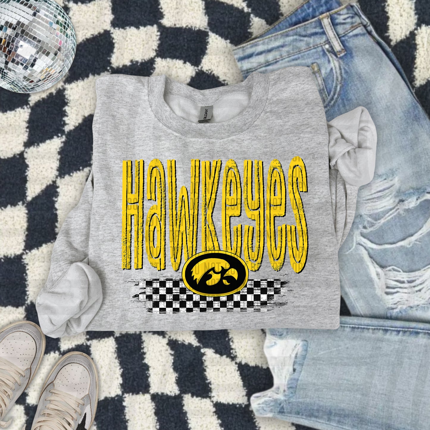 CHECKERED COLLEGE TEES
