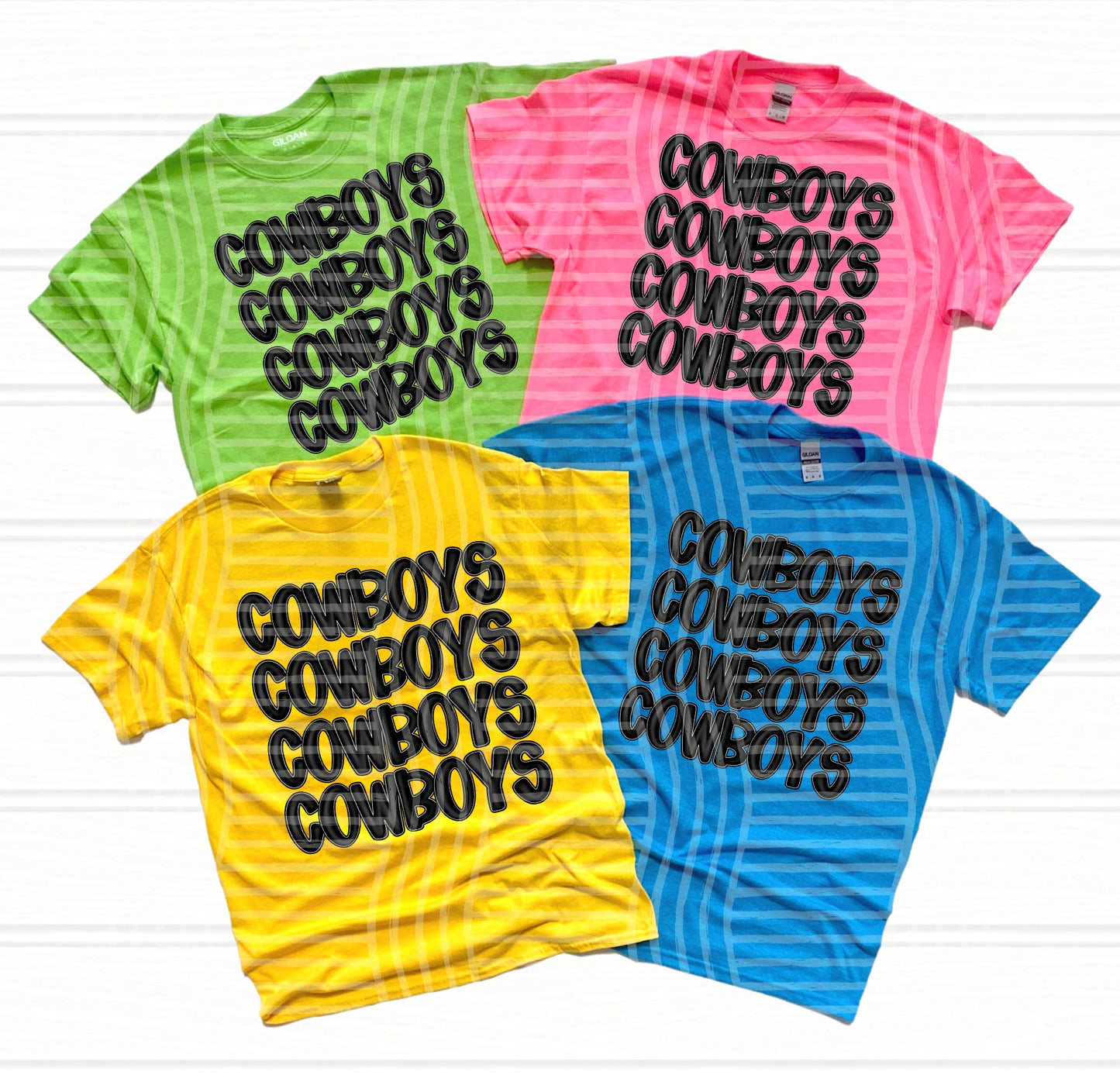 MASCOT BLACK STACKED TEE