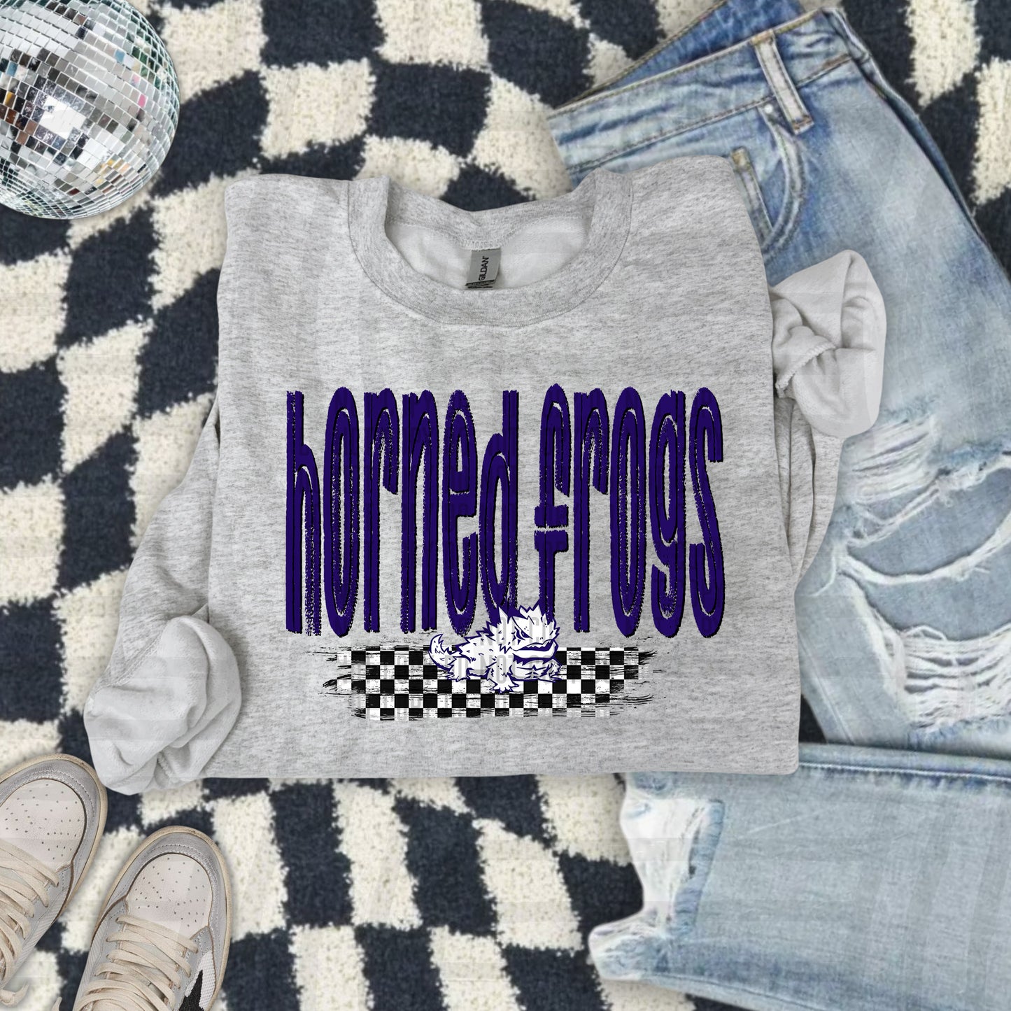 CHECKERED COLLEGE TEES