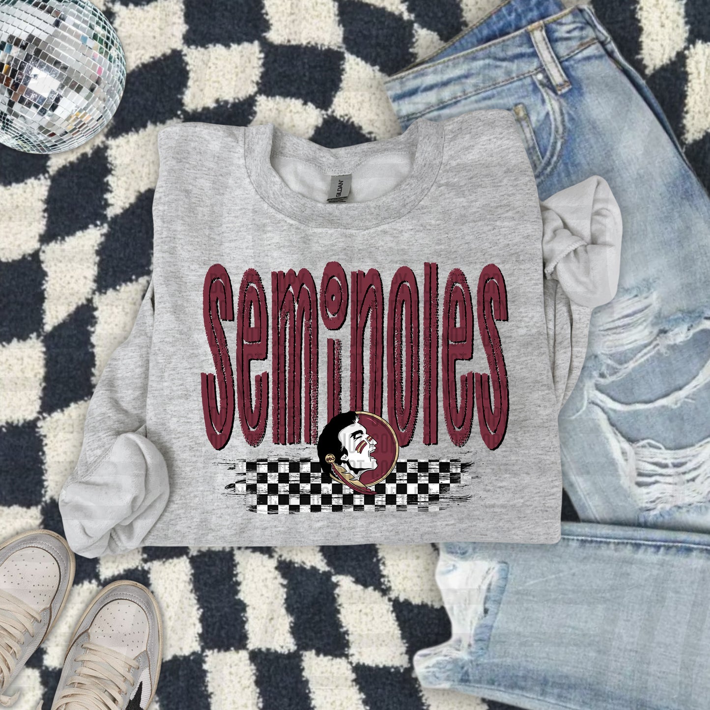 CHECKERED COLLEGE TEES