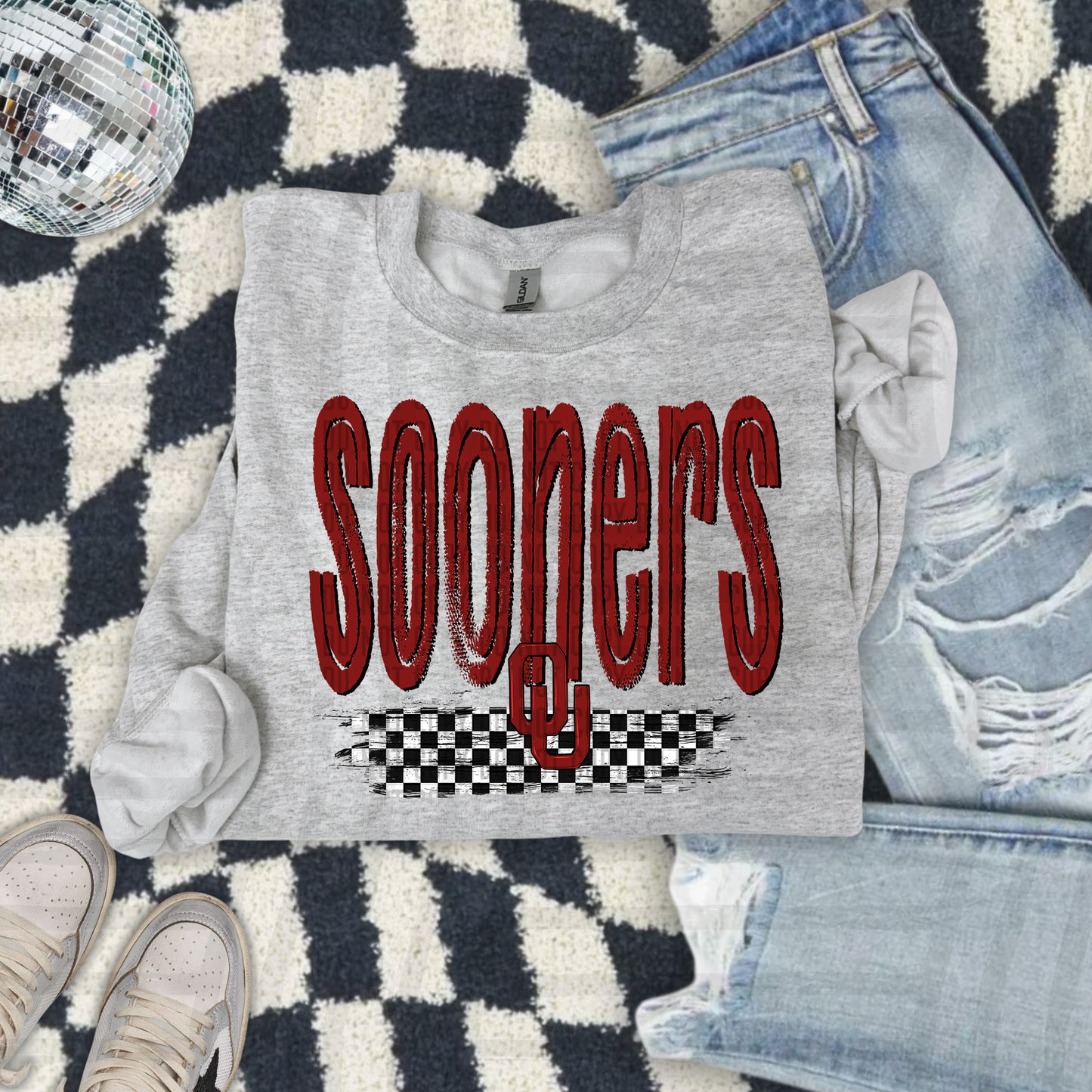 CHECKERED COLLEGE TEES