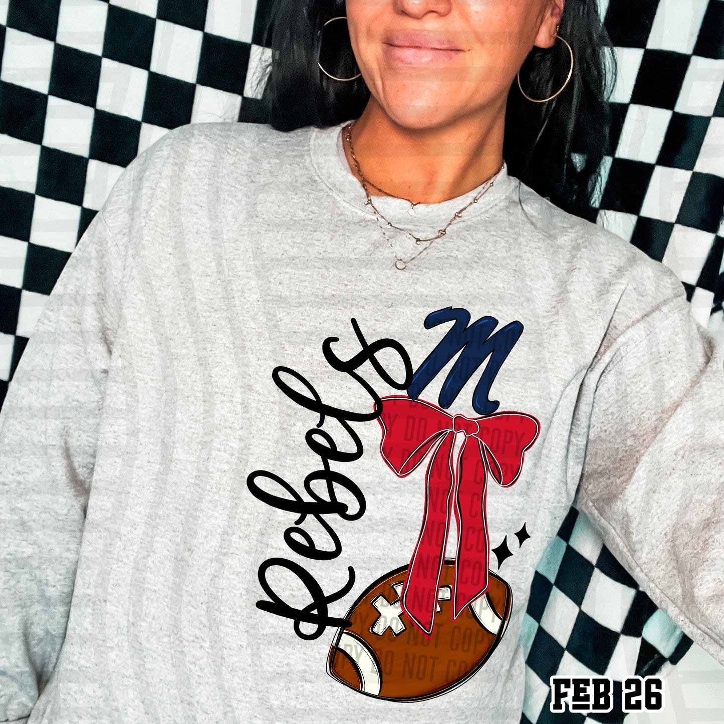 COLLEGE FOOTBALL BOW TEES