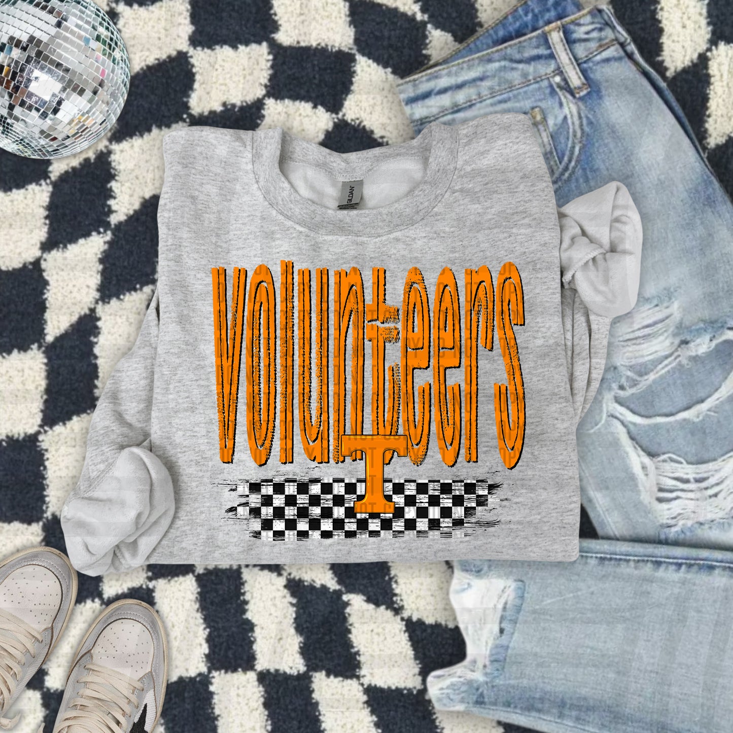 CHECKERED COLLEGE TEES