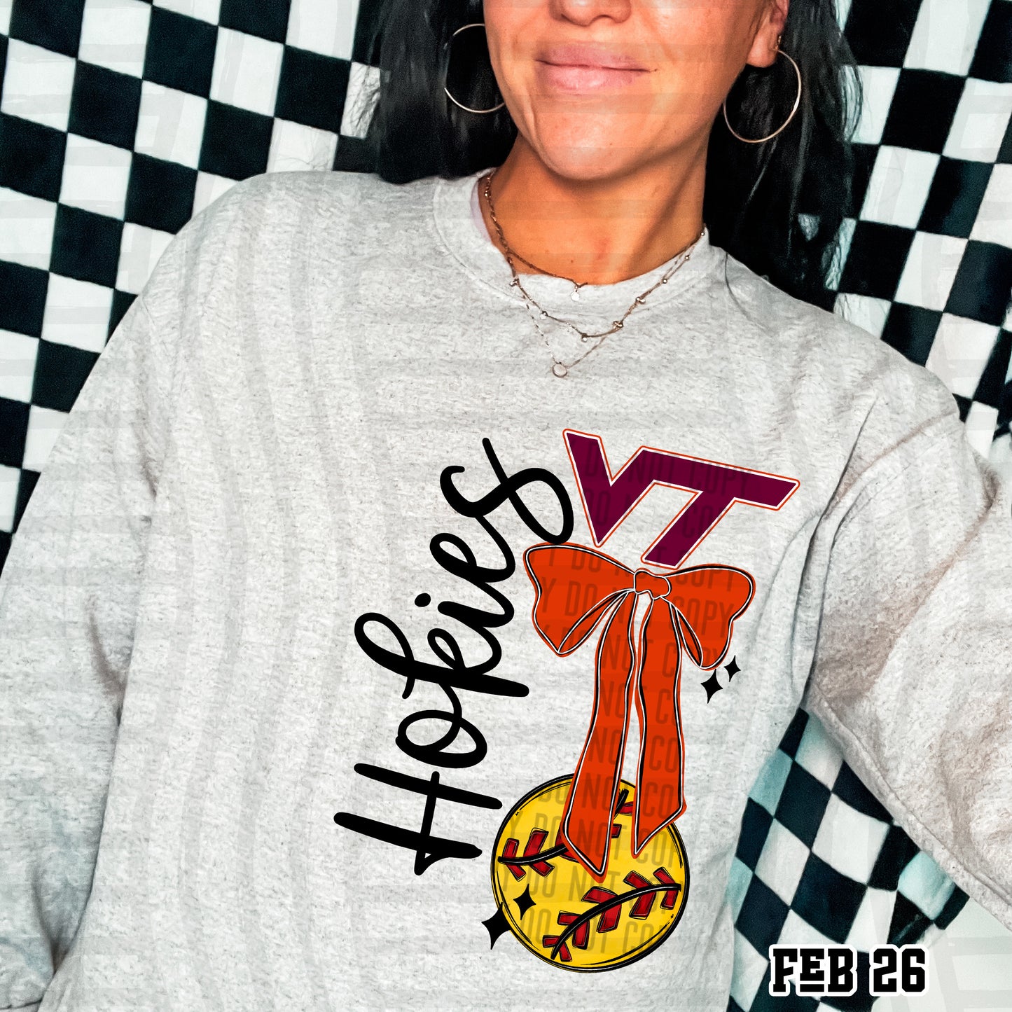 SOFTBALL COLLEGE BOW TEES