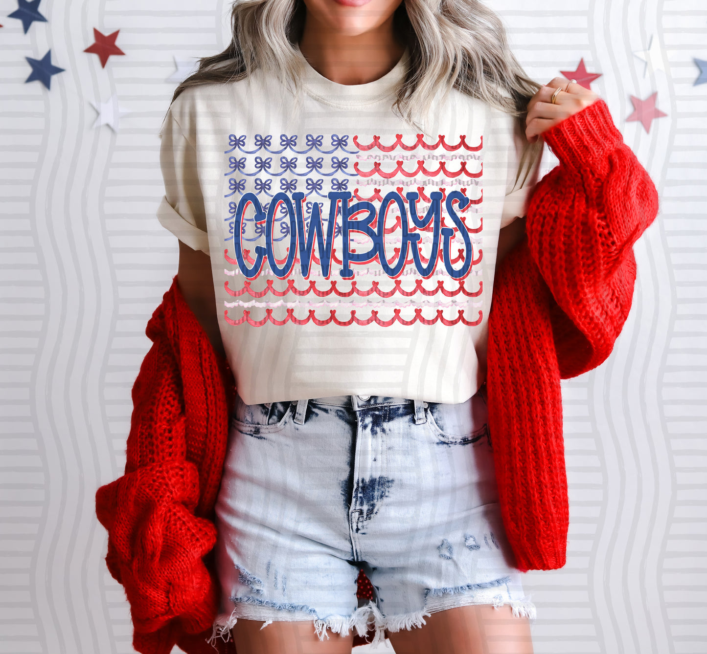MASCOTS BOW FLAG TEE