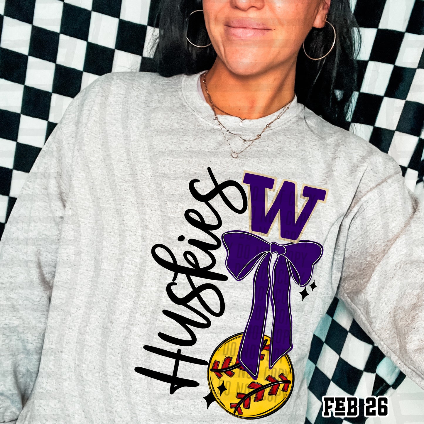 SOFTBALL COLLEGE BOW TEES