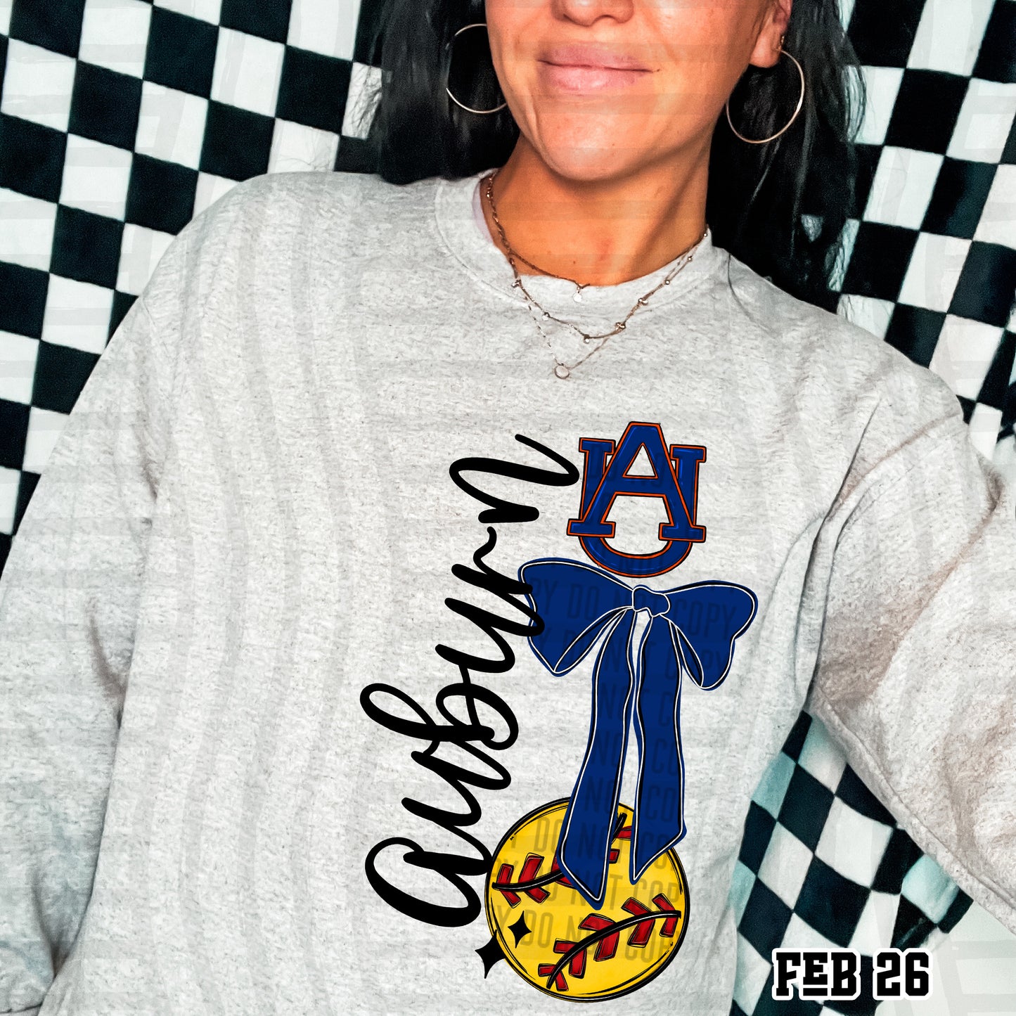 SOFTBALL COLLEGE BOW TEES