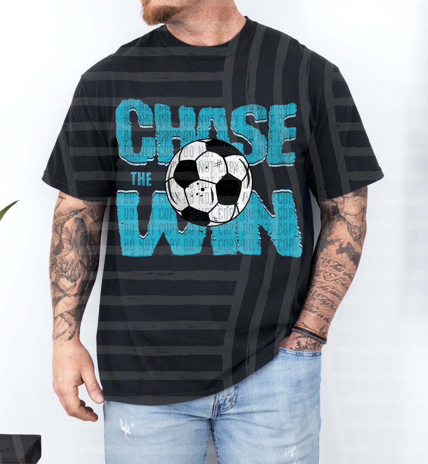 SOCCER -CHASE THE WIN TEE -VARIETY COLORS