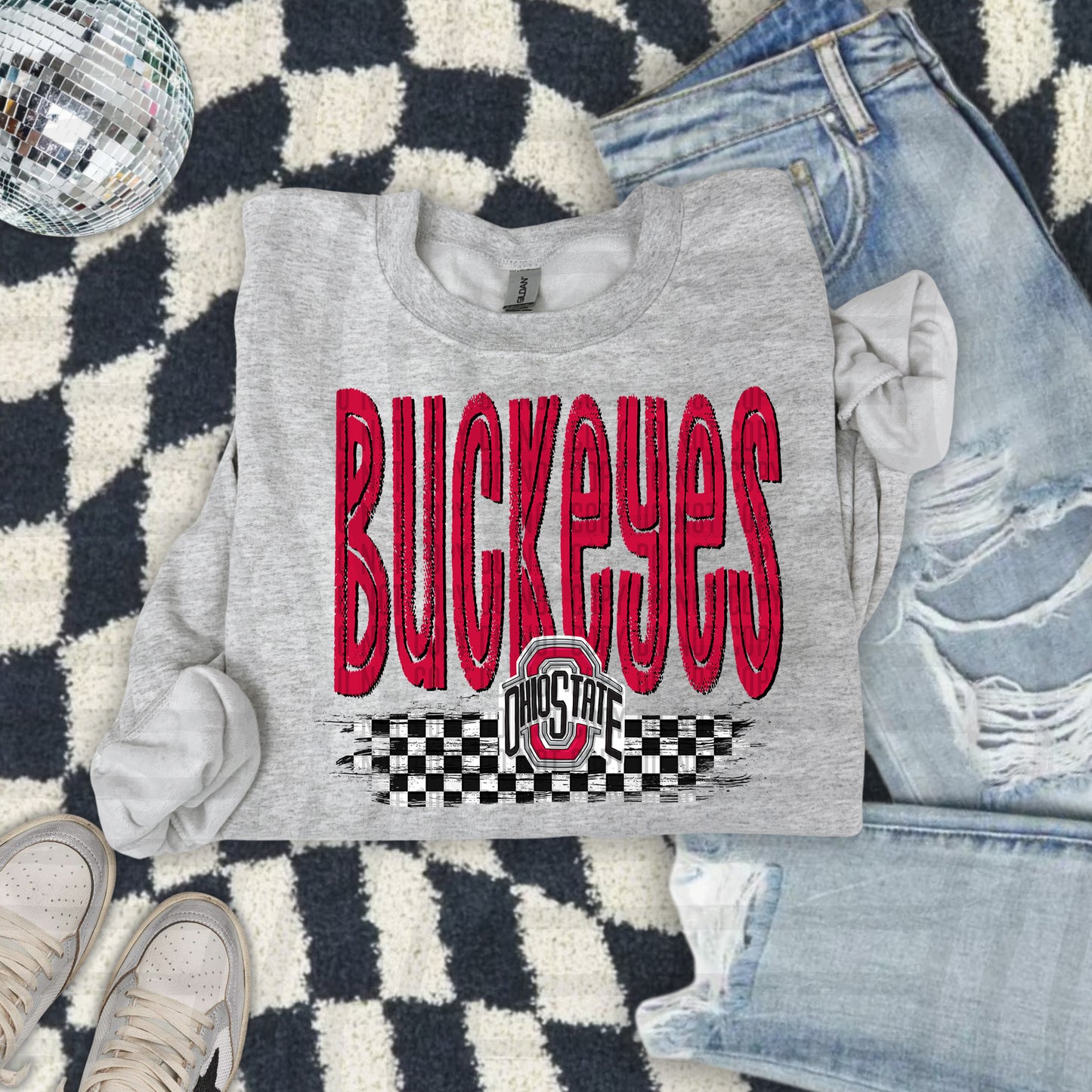 CHECKERED COLLEGE TEES
