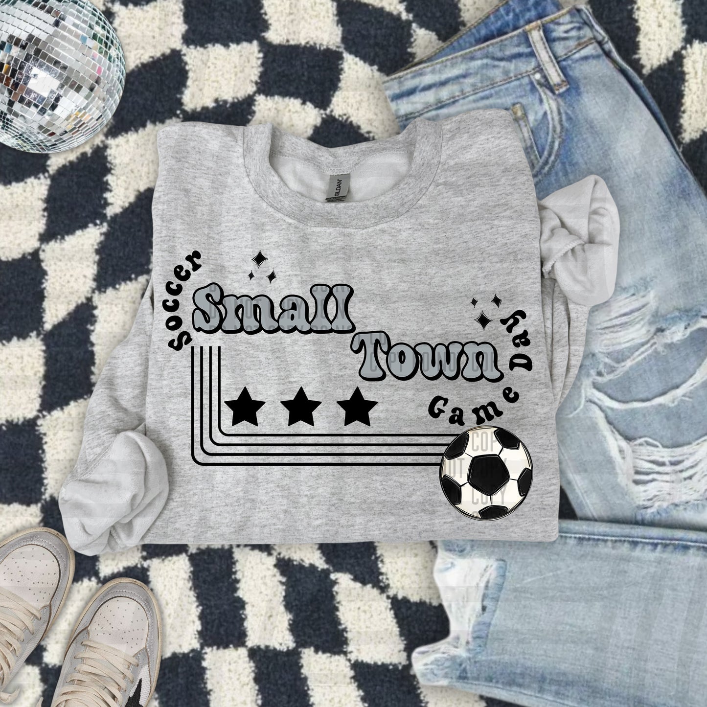 SMALL TOWN SOCCER TEE - 21 COLORS