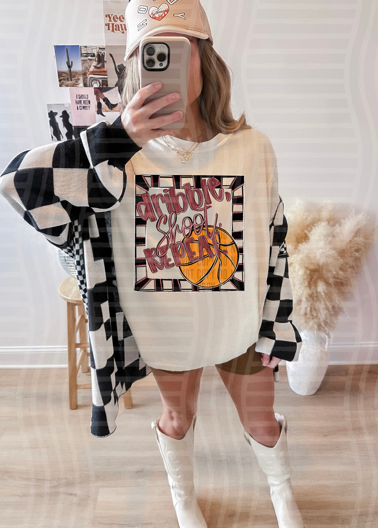 DRIBBLE SHOOT REPEAT TEE