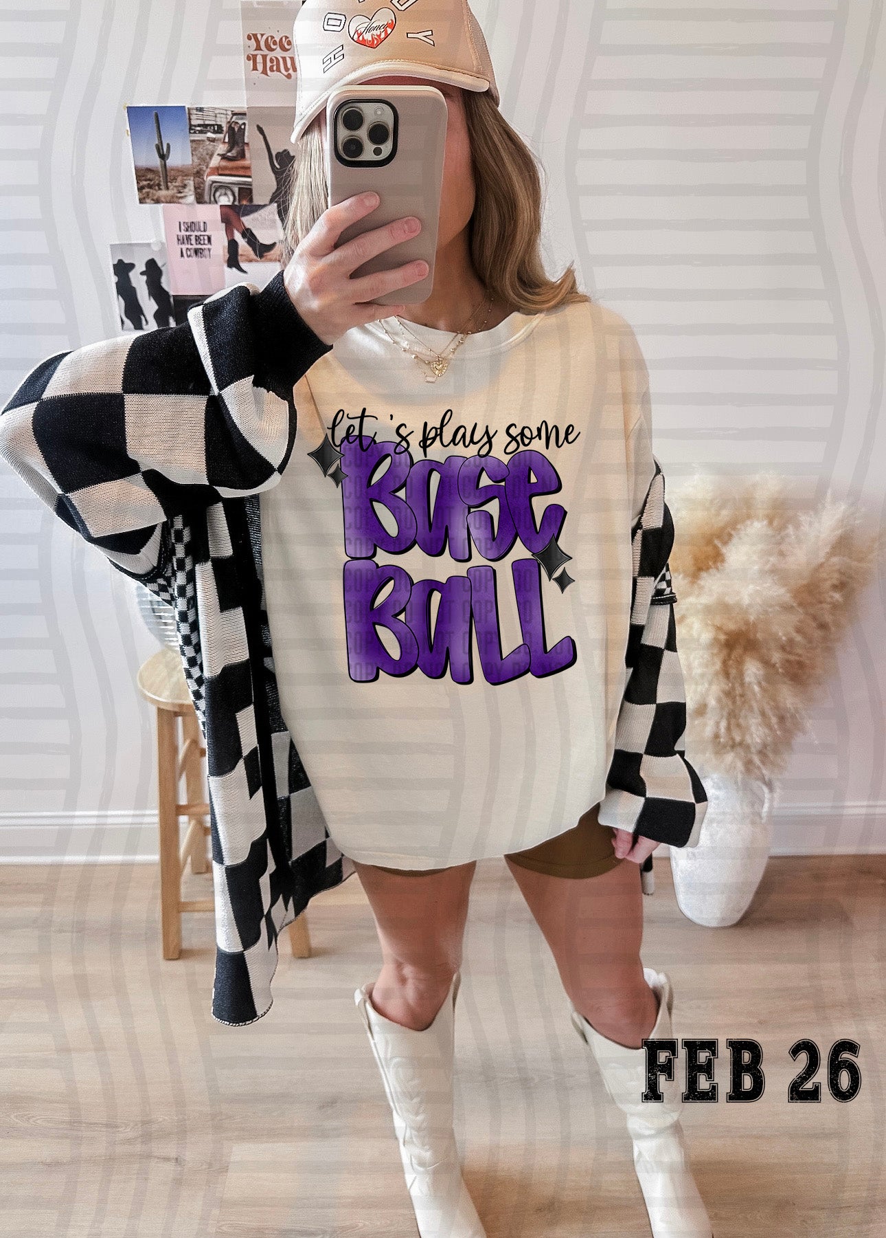 LET'S PLAY SOME BASEBALL TEE-VARIETY OF COLORS
