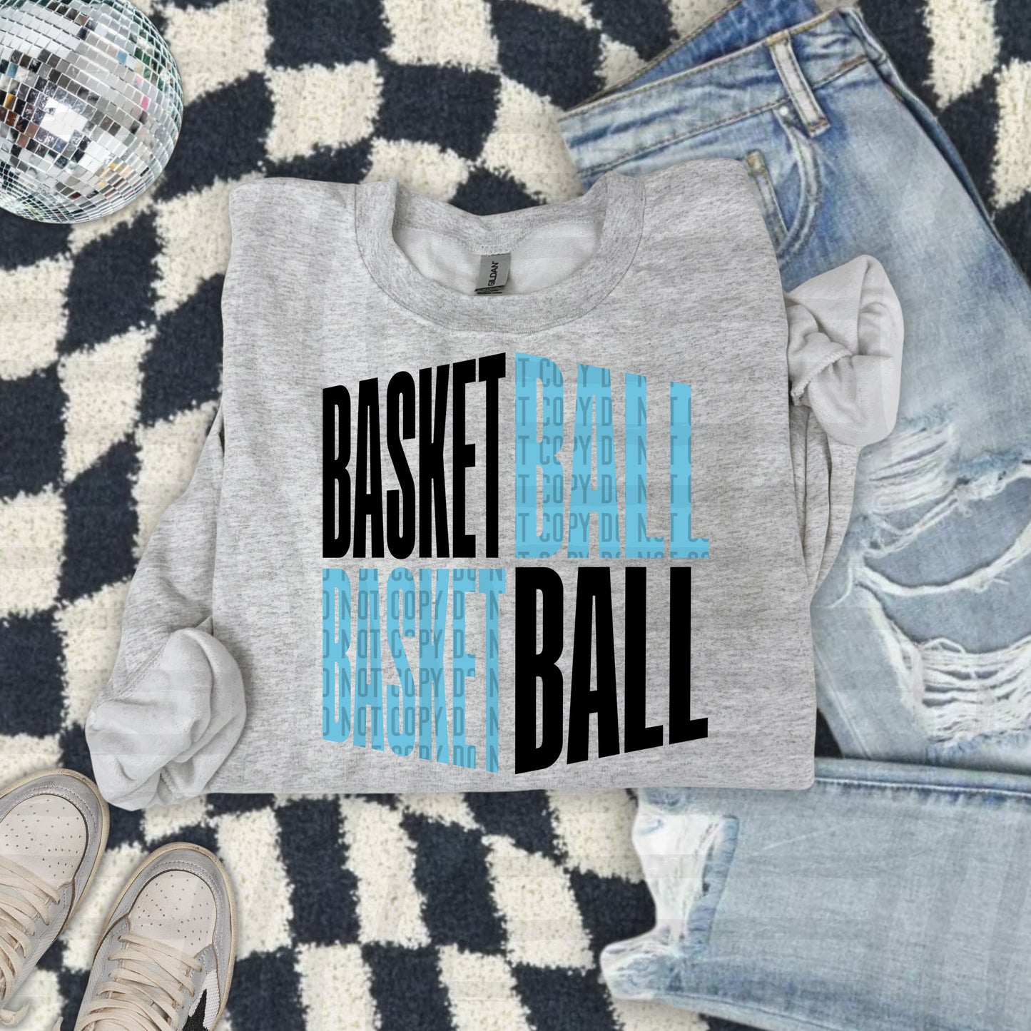 BASKETBALL WORD ART TEE
