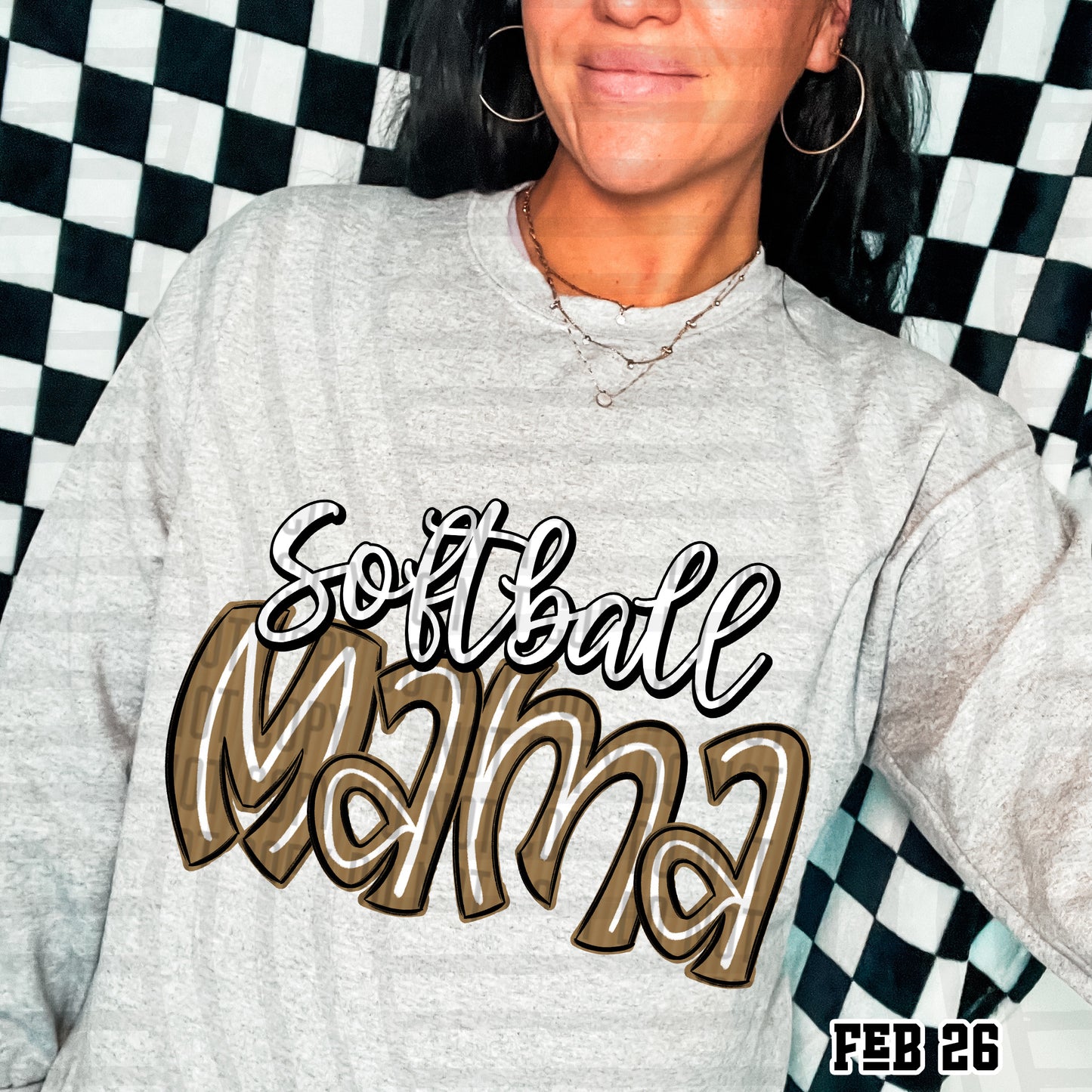 SOFTBALL MAMA TEES - VARIETY COLORS