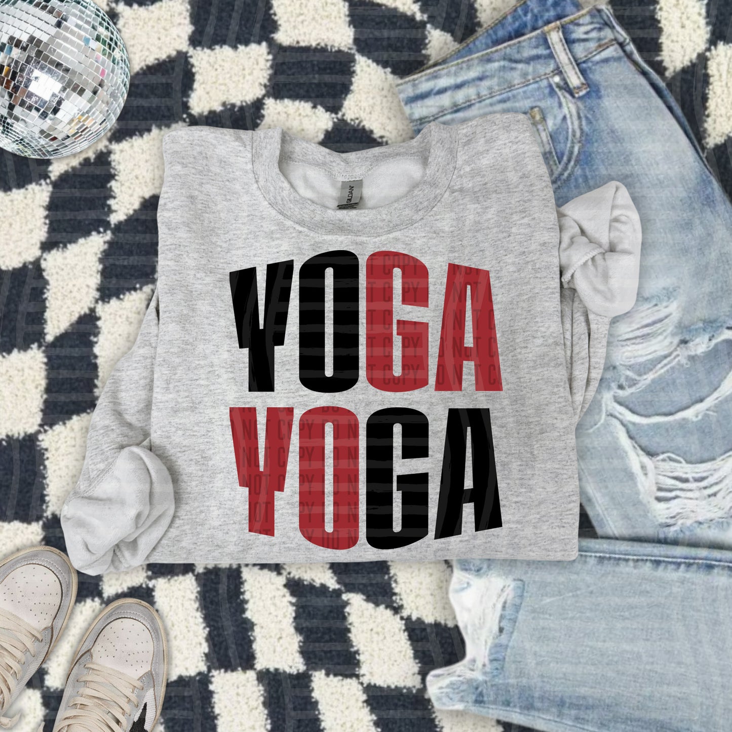 WORD ART YOGA TEE