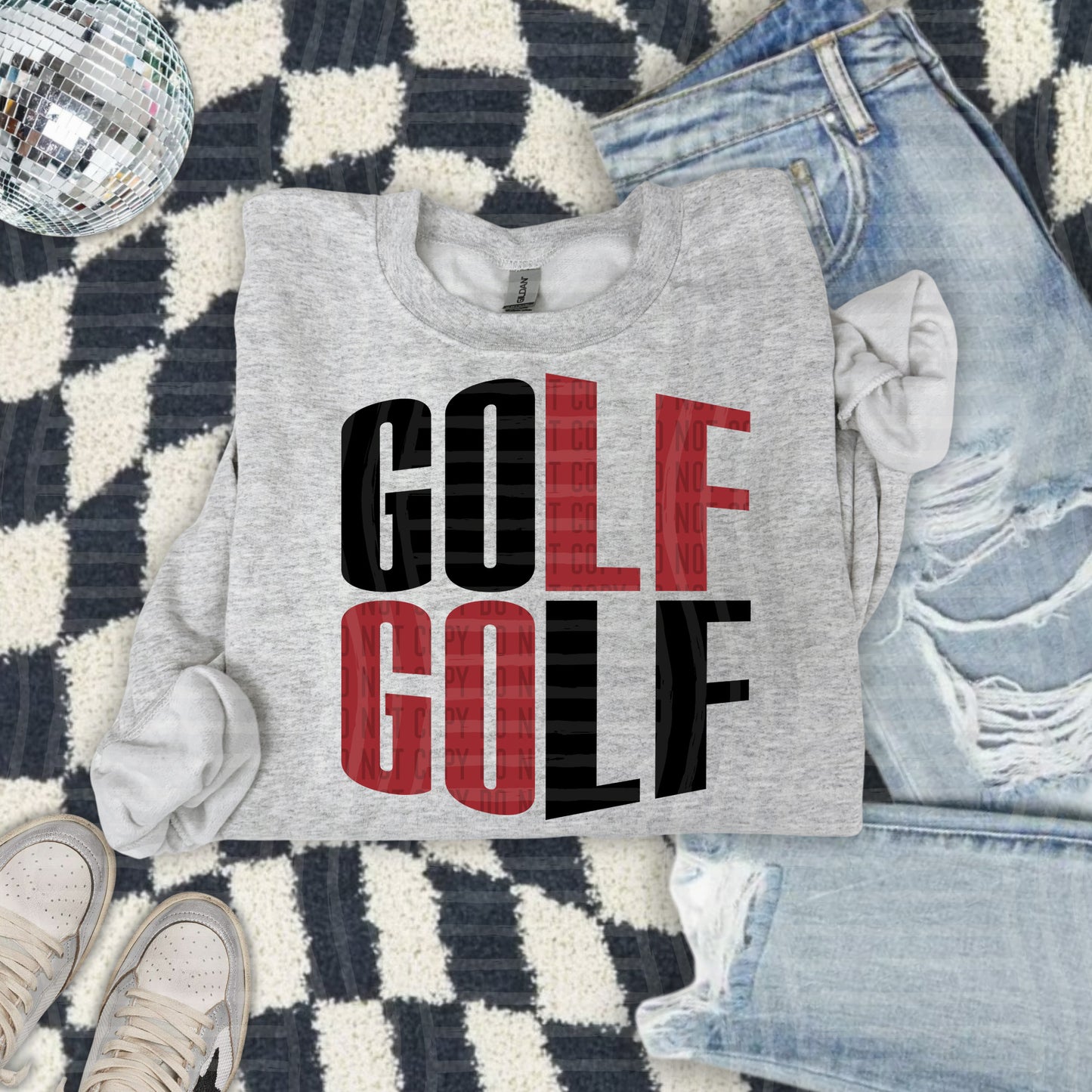 WORD ART GOLF TEE