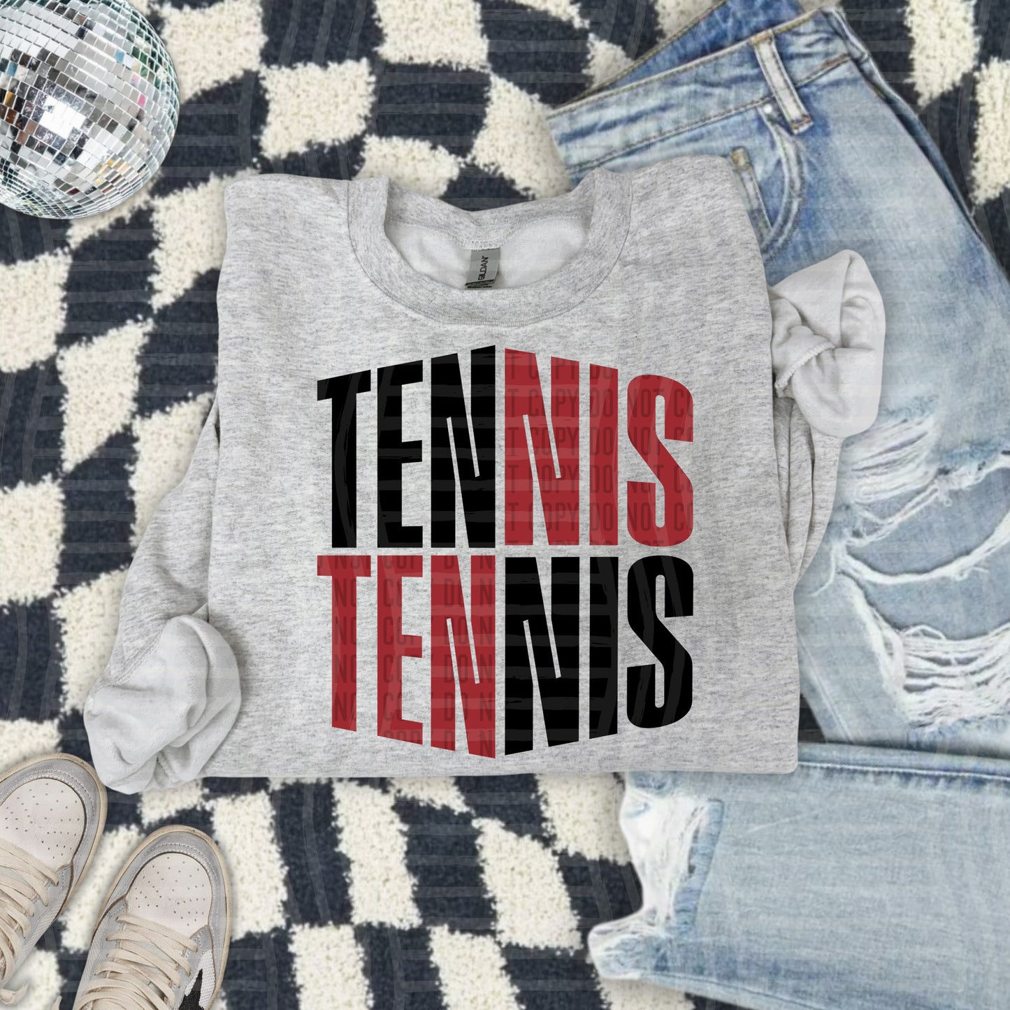 WORD ART TENNIS TEE