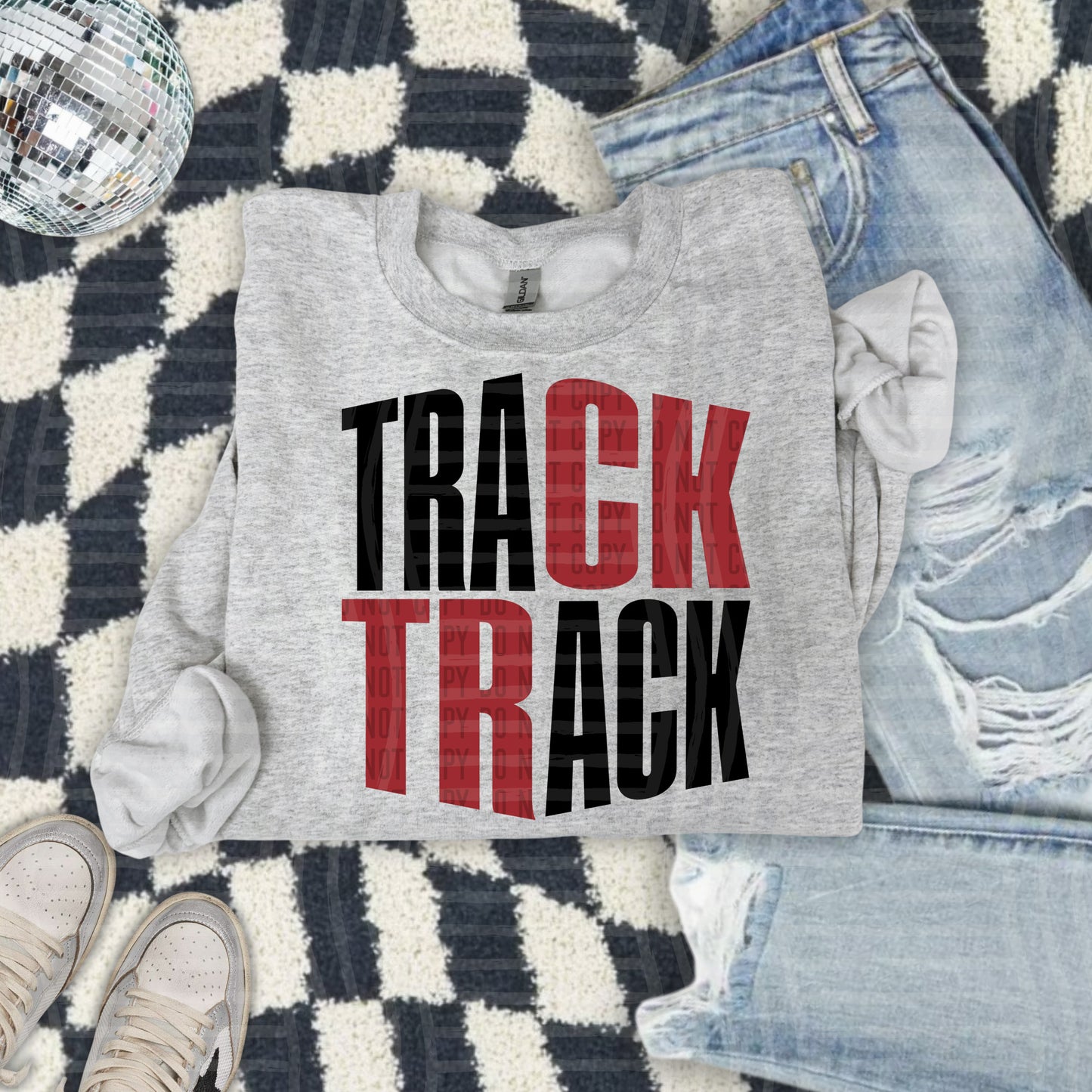 WORD ART TRACK TEE