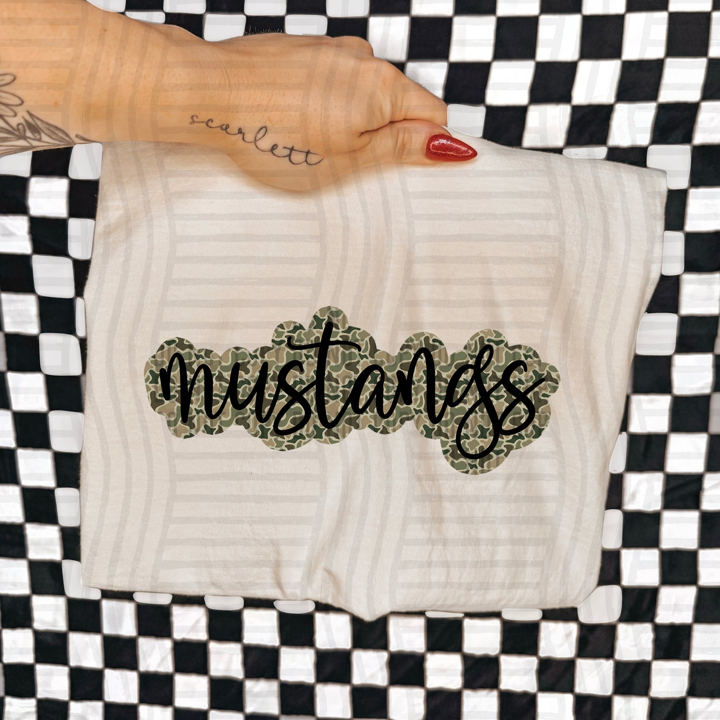 CAMO OUTLINE MASCOT TEES
