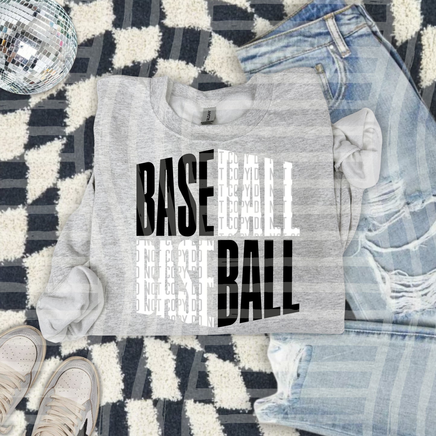 BASEBALL WORD ART TEE