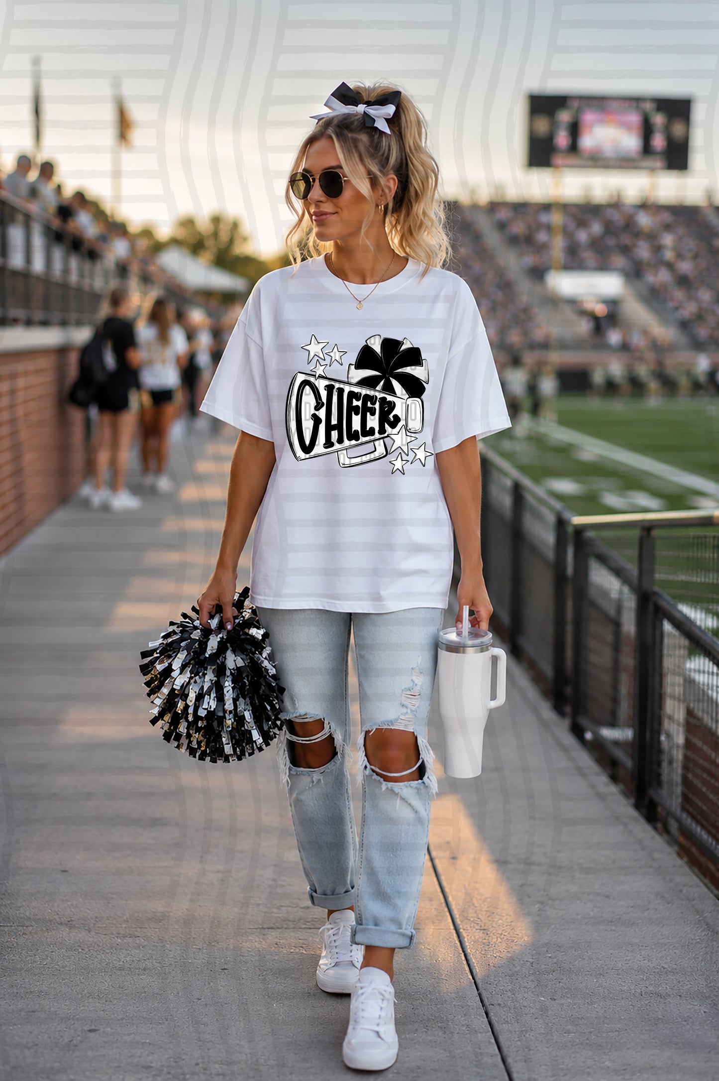 CHEER HORIZONAL TEES -25 COLORS