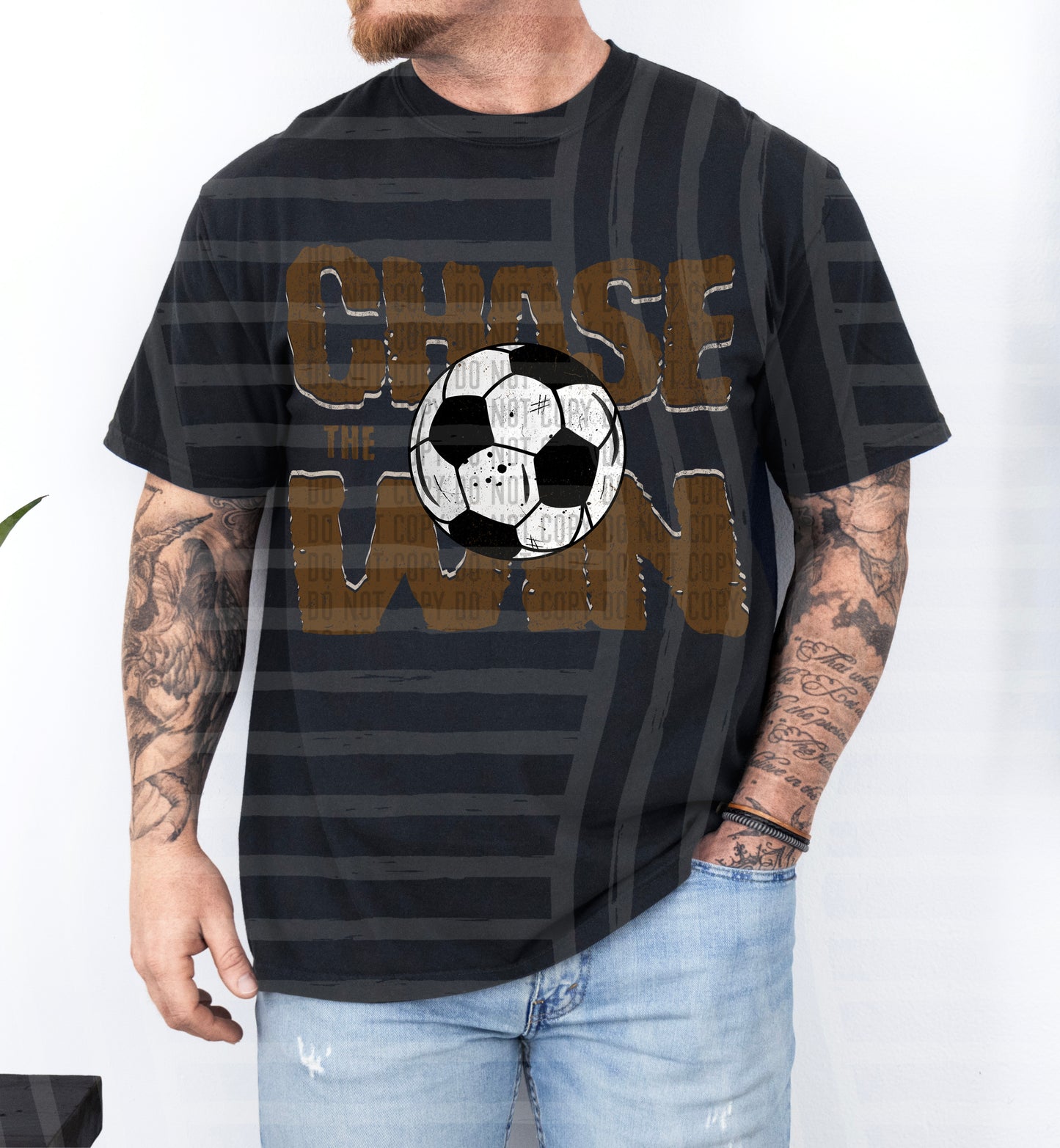 SOCCER -CHASE THE WIN TEE -VARIETY COLORS